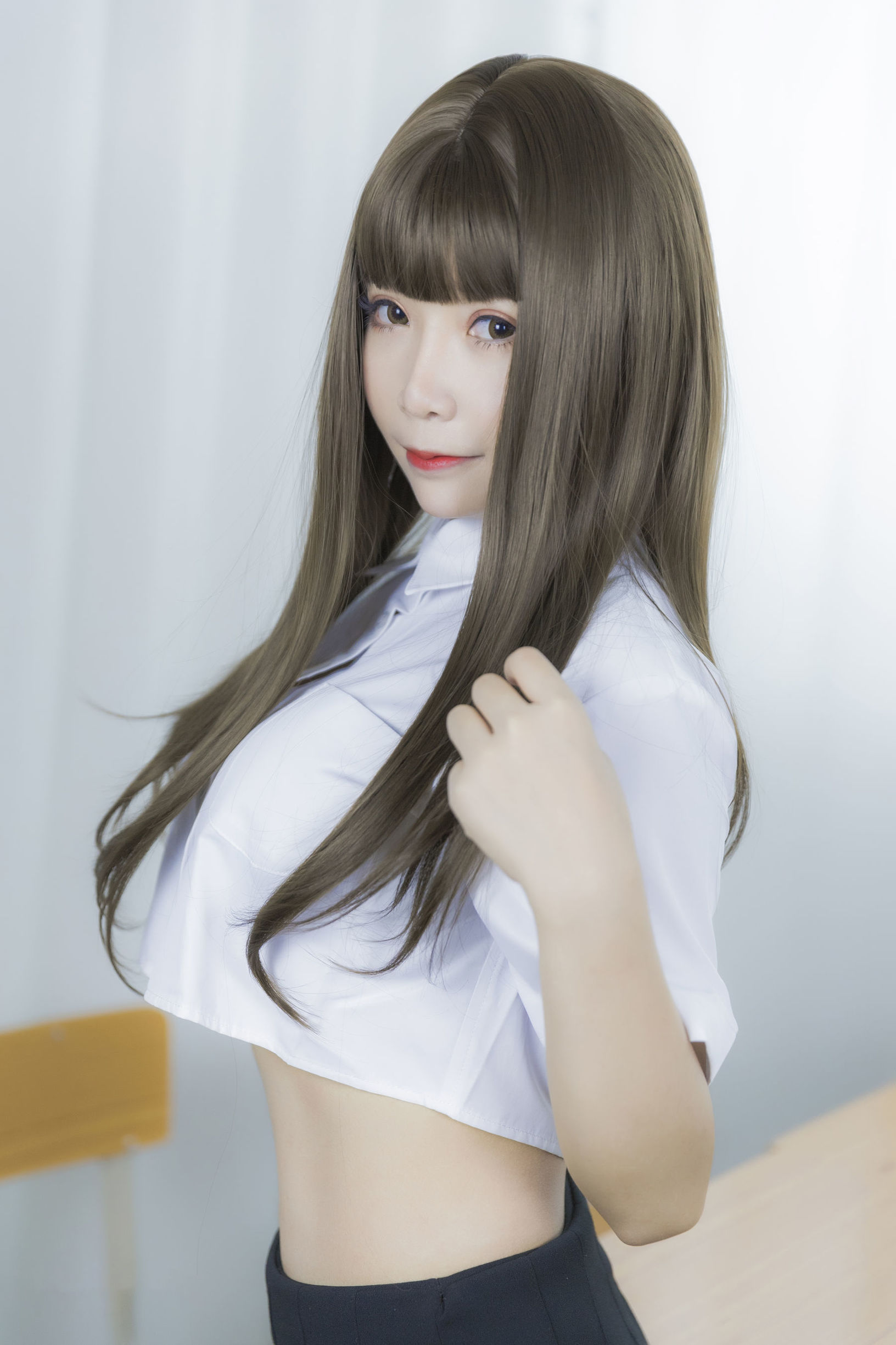 二次元妹子を抱いて連れ去るモ子AA 君が下課するのを待つ