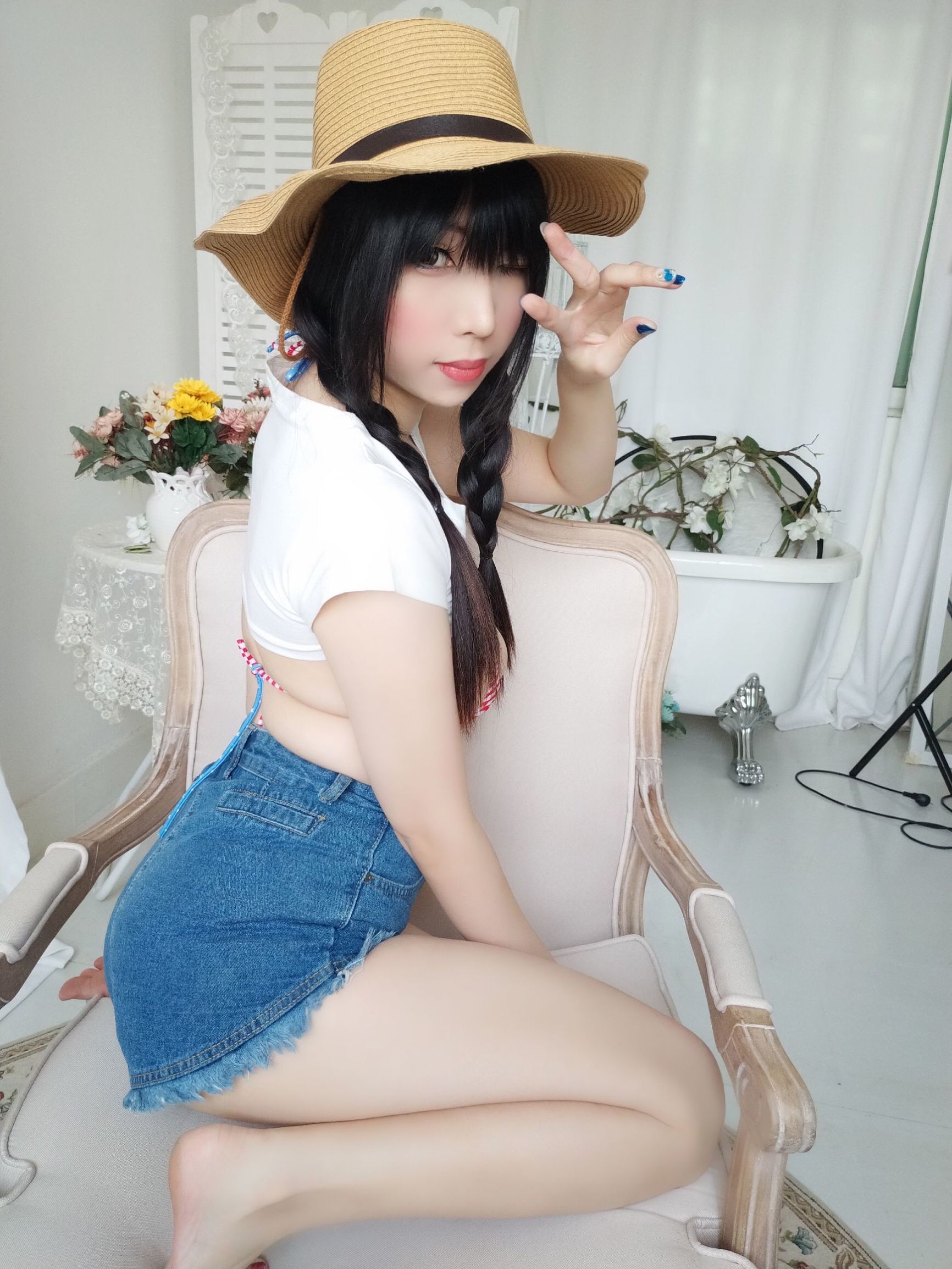 이차원 거유 미녀 시카노 키 카우걸