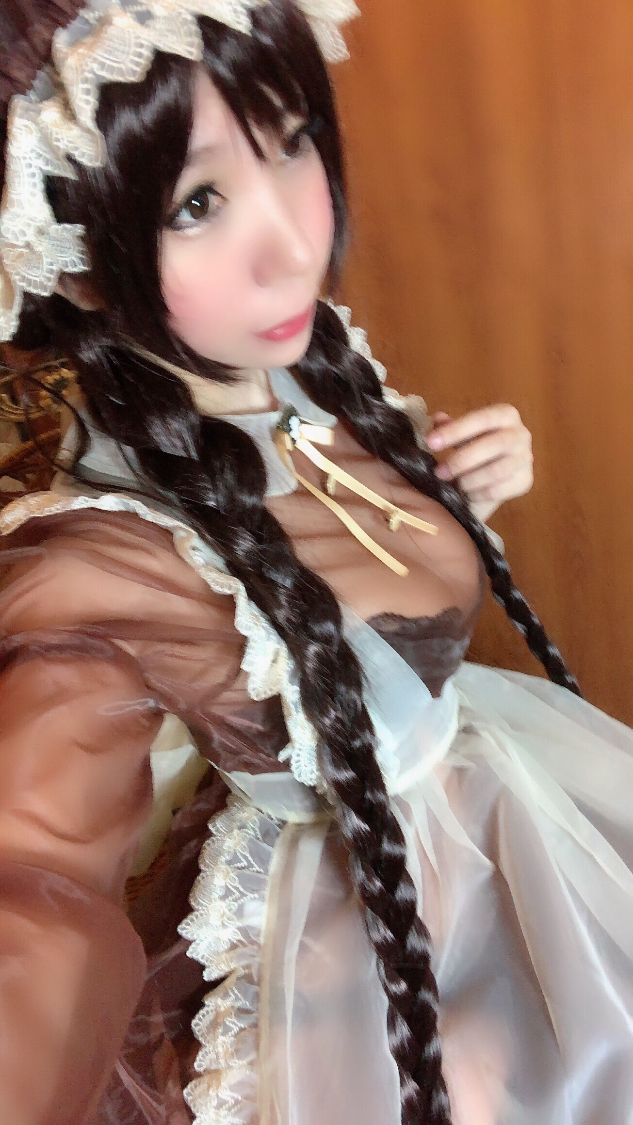 二次元巨乳美女鹿野希 透明メイド