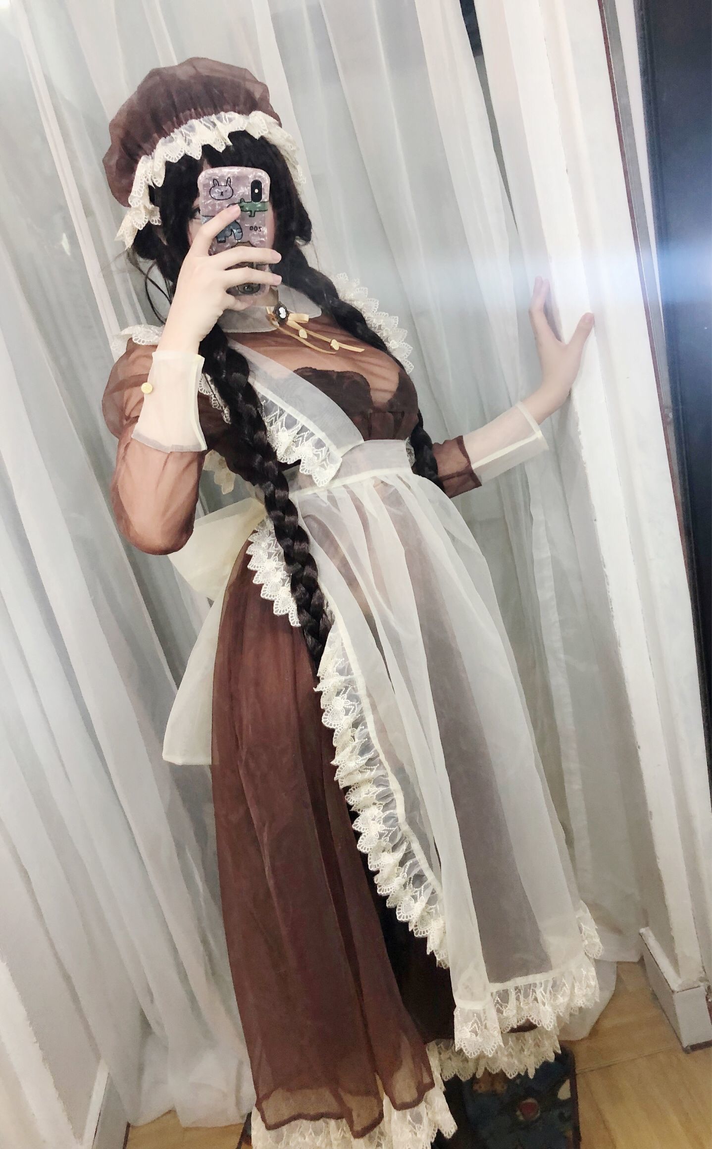 二次元巨乳美女鹿野希 透明メイド
