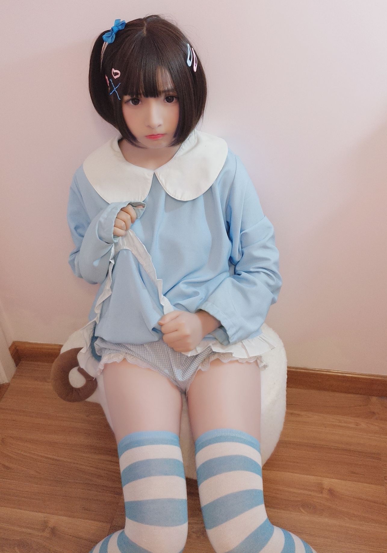 Người đẹp 2D Furukawa Kagura Cổ Cáp Nhà Trẻ