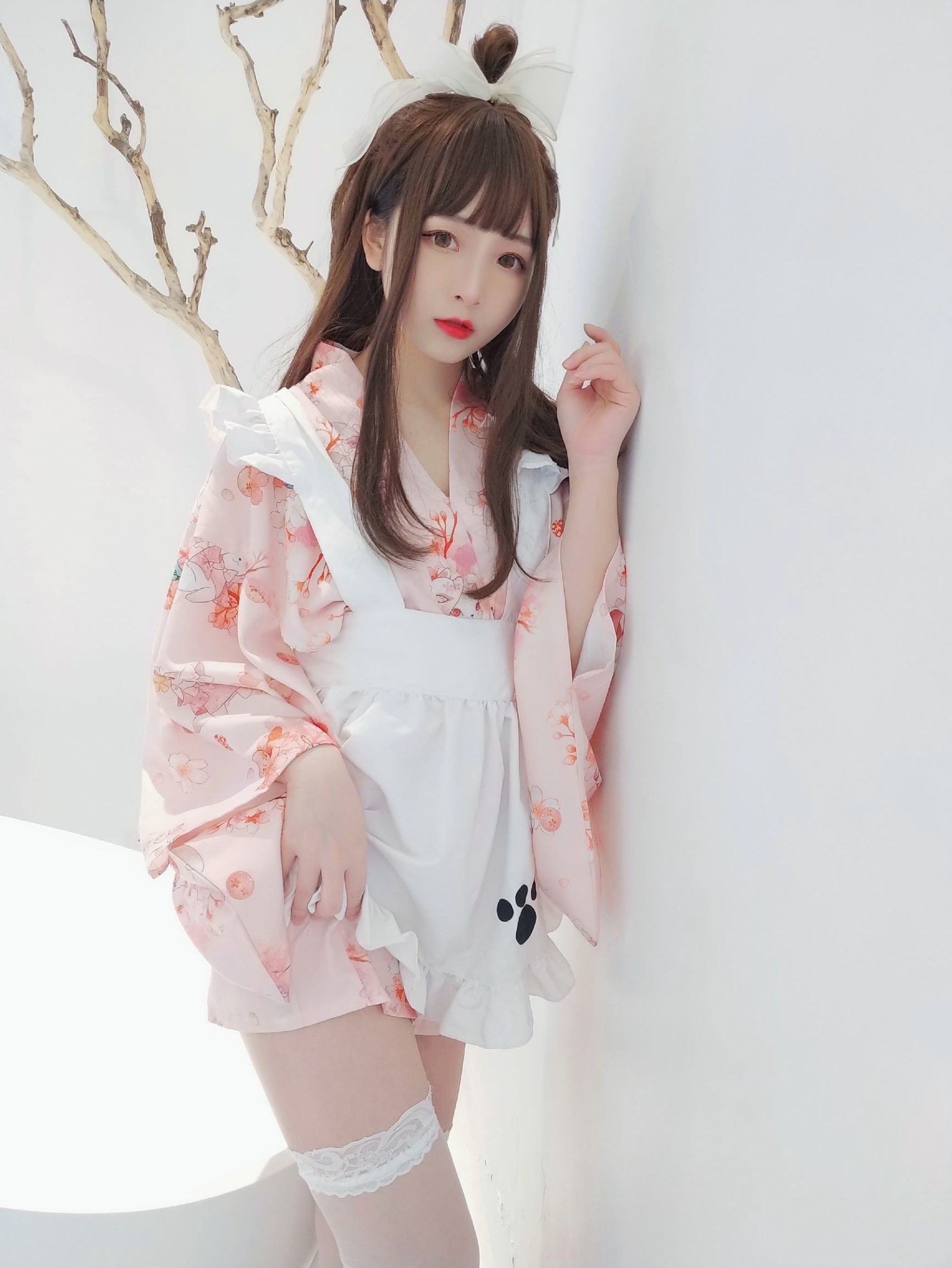 二次元美女古川神樂 浴衣女僕