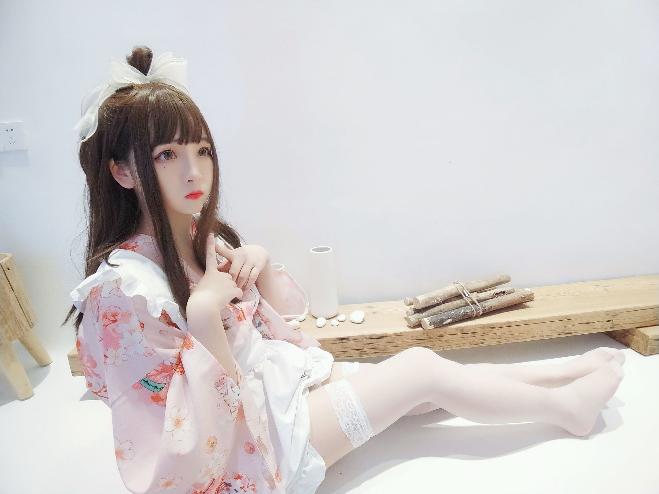 二次元美女古川神樂 浴衣女僕