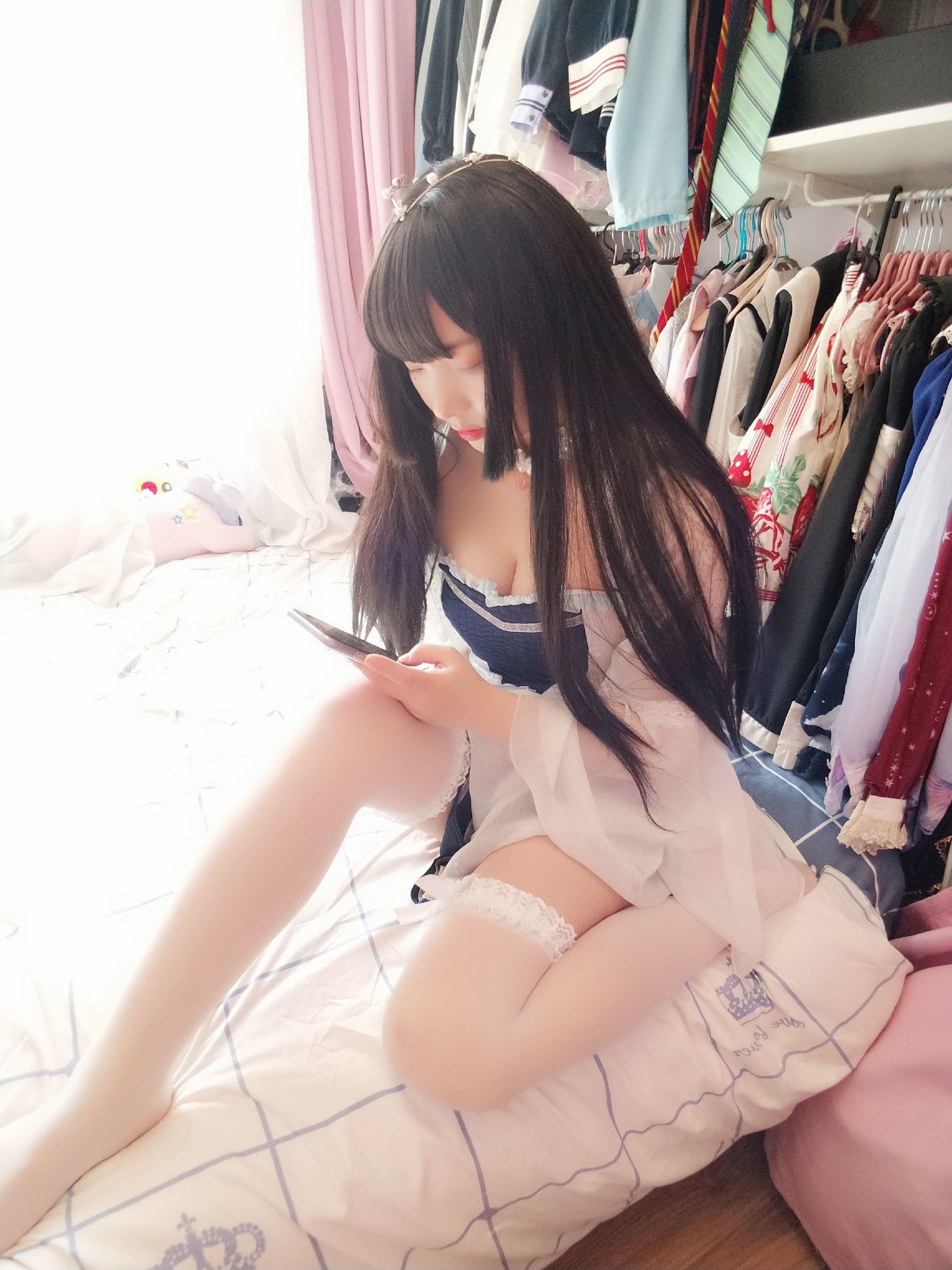 二次元美女 古川Kagura 白い絲