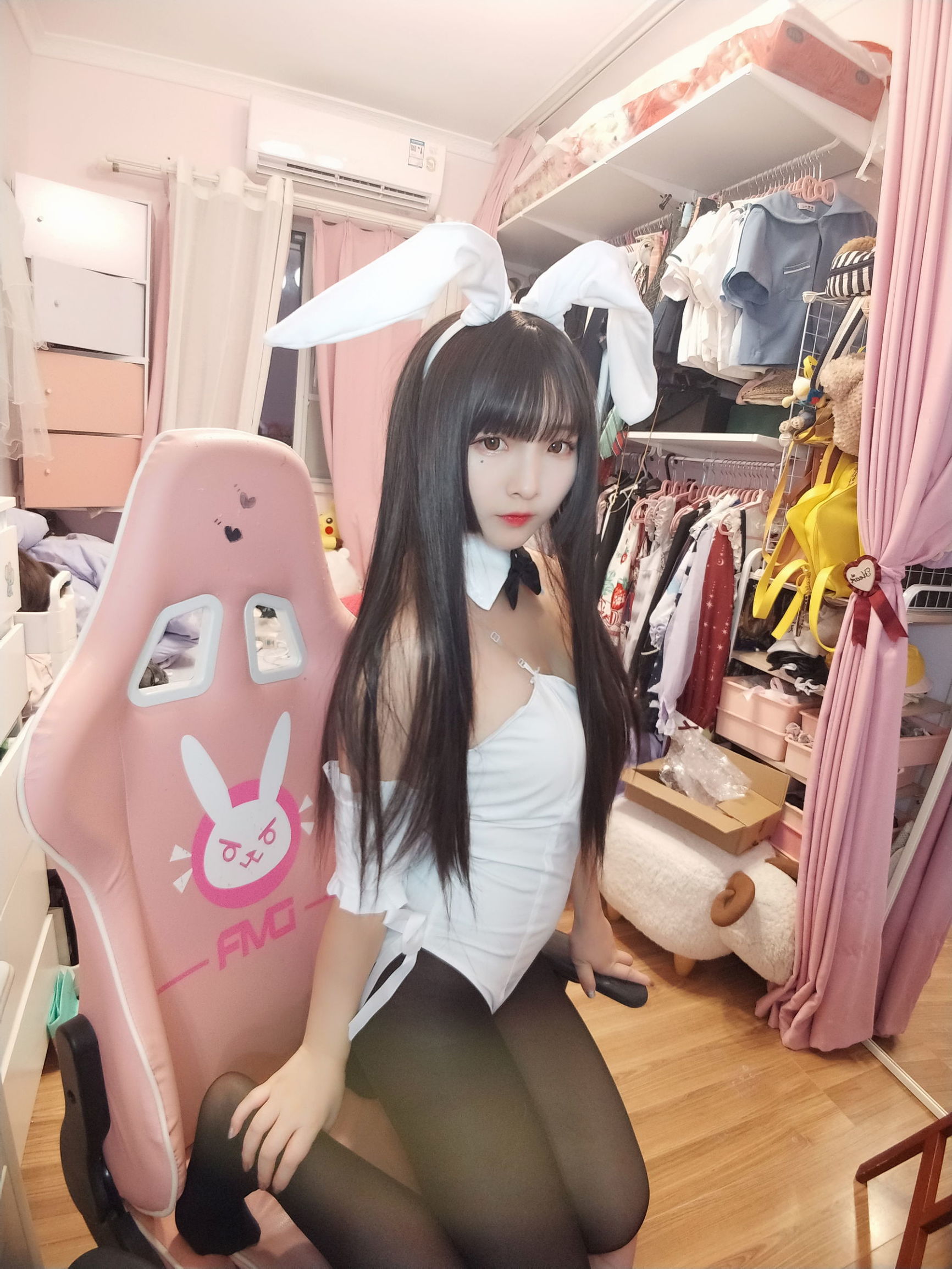二次元美女古川神樂 黑絲兔女郎