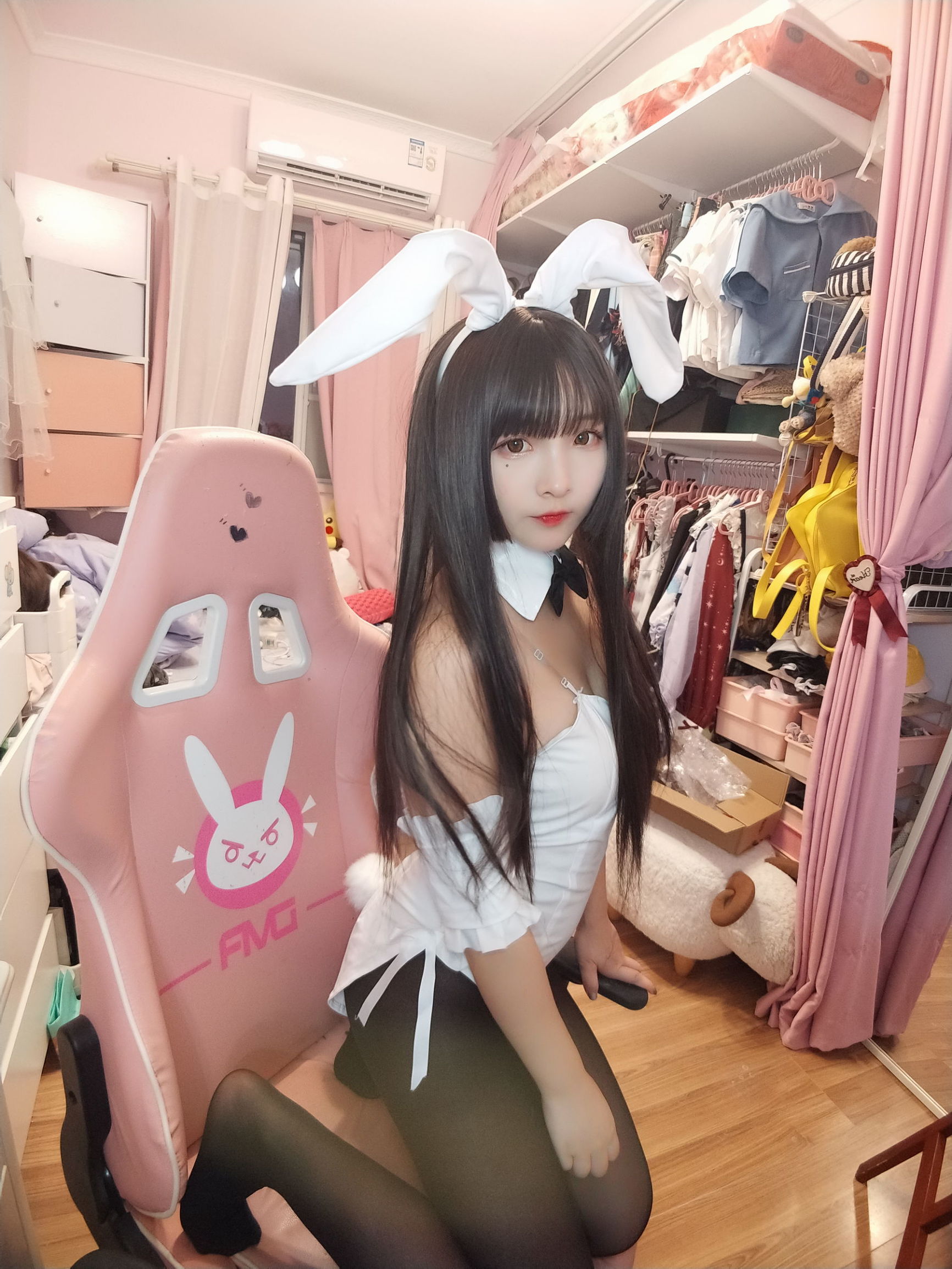 二次元美女古川神樂 黑絲兔女郎