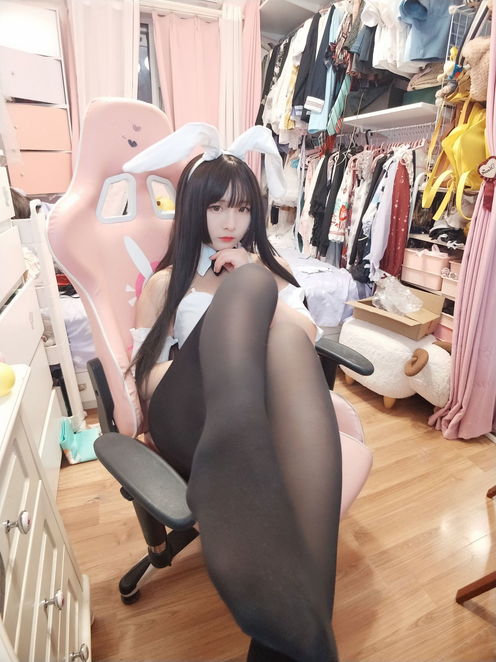 Người đẹp 2D Furukawa Kagura - Nữ lang bunny tất đen
