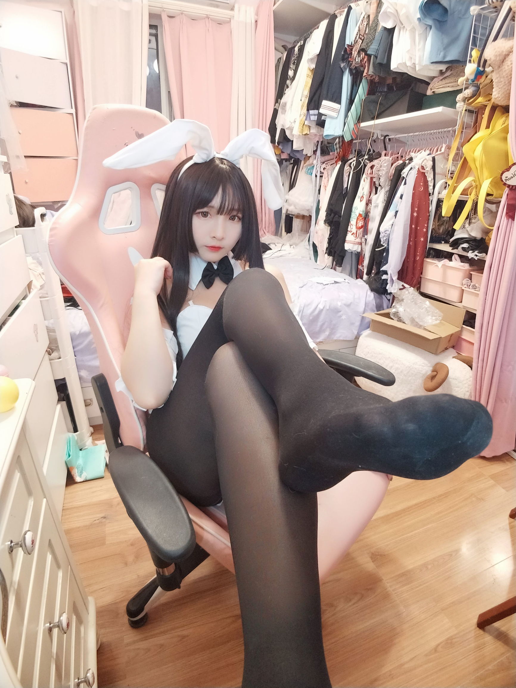 Người đẹp 2D Furukawa Kagura - Nữ lang bunny tất đen
