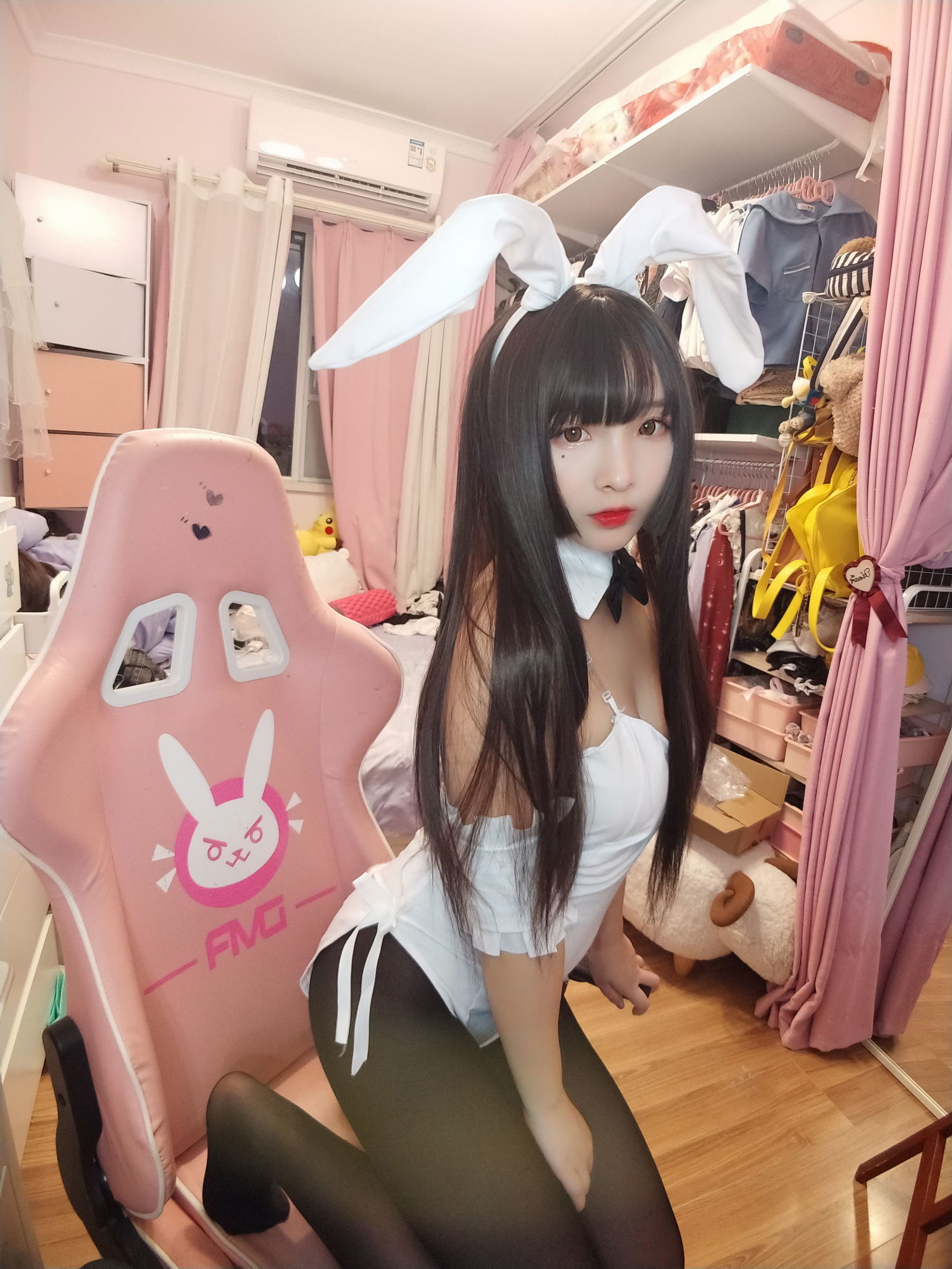 二次元美女古川神樂 黑絲兔女郎