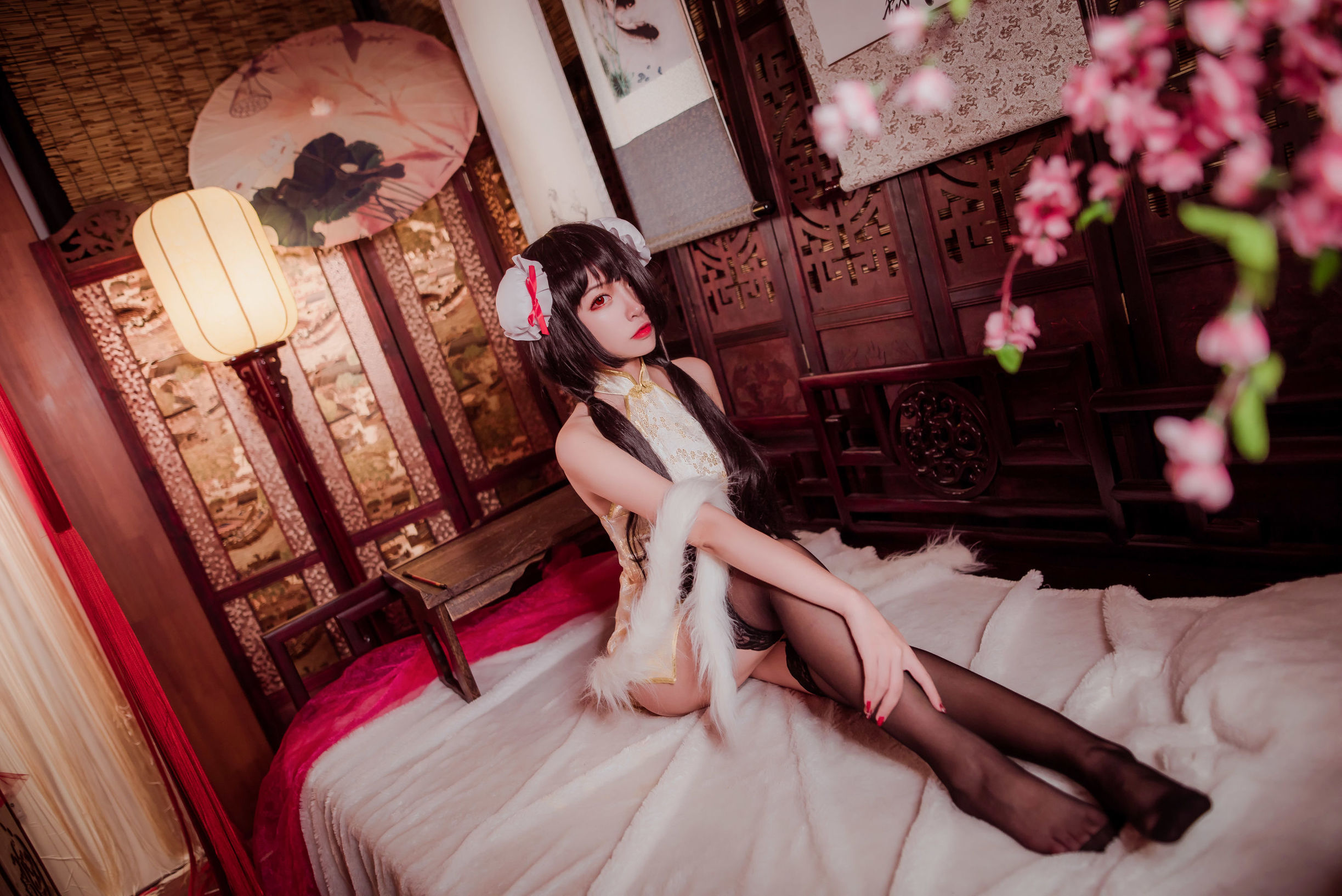 人氣 Coser 二佐Nisa 狂三旗袍