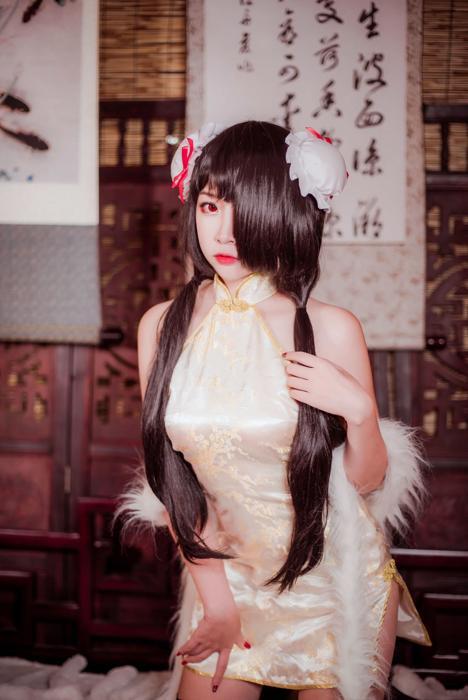 人氣 Coser 二佐Nisa 狂三旗袍