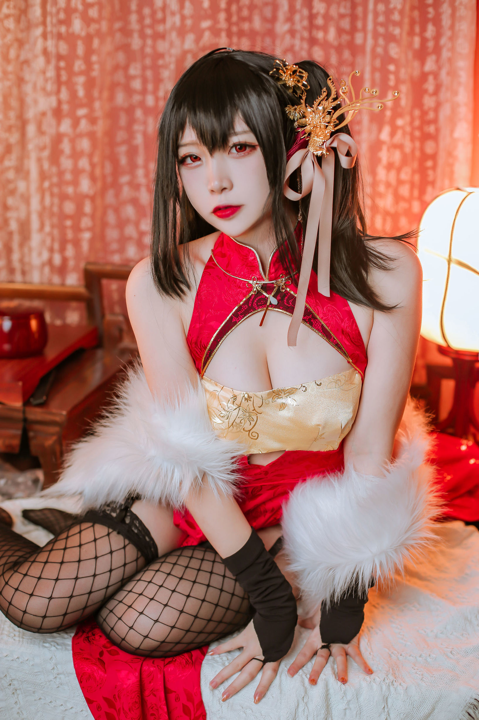 Coser nổi tiếng Er Zuo Nisa - Taihou Azur Lane qipao