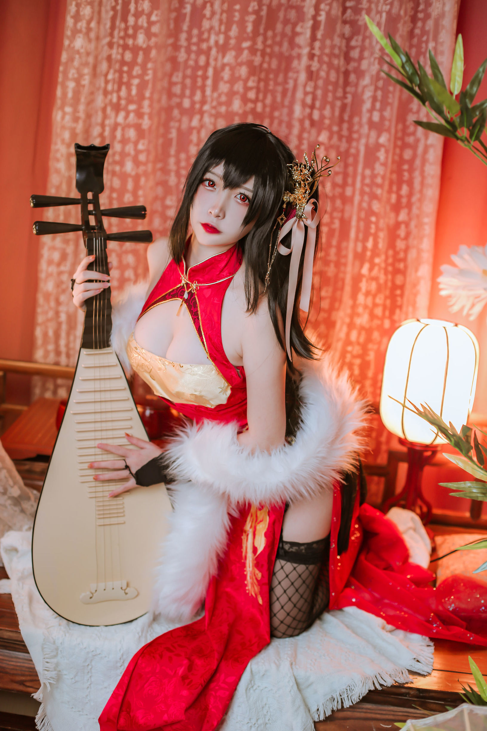 Popular Coser Er Zuo Nisa Azur Lane Dafeng Qipao
