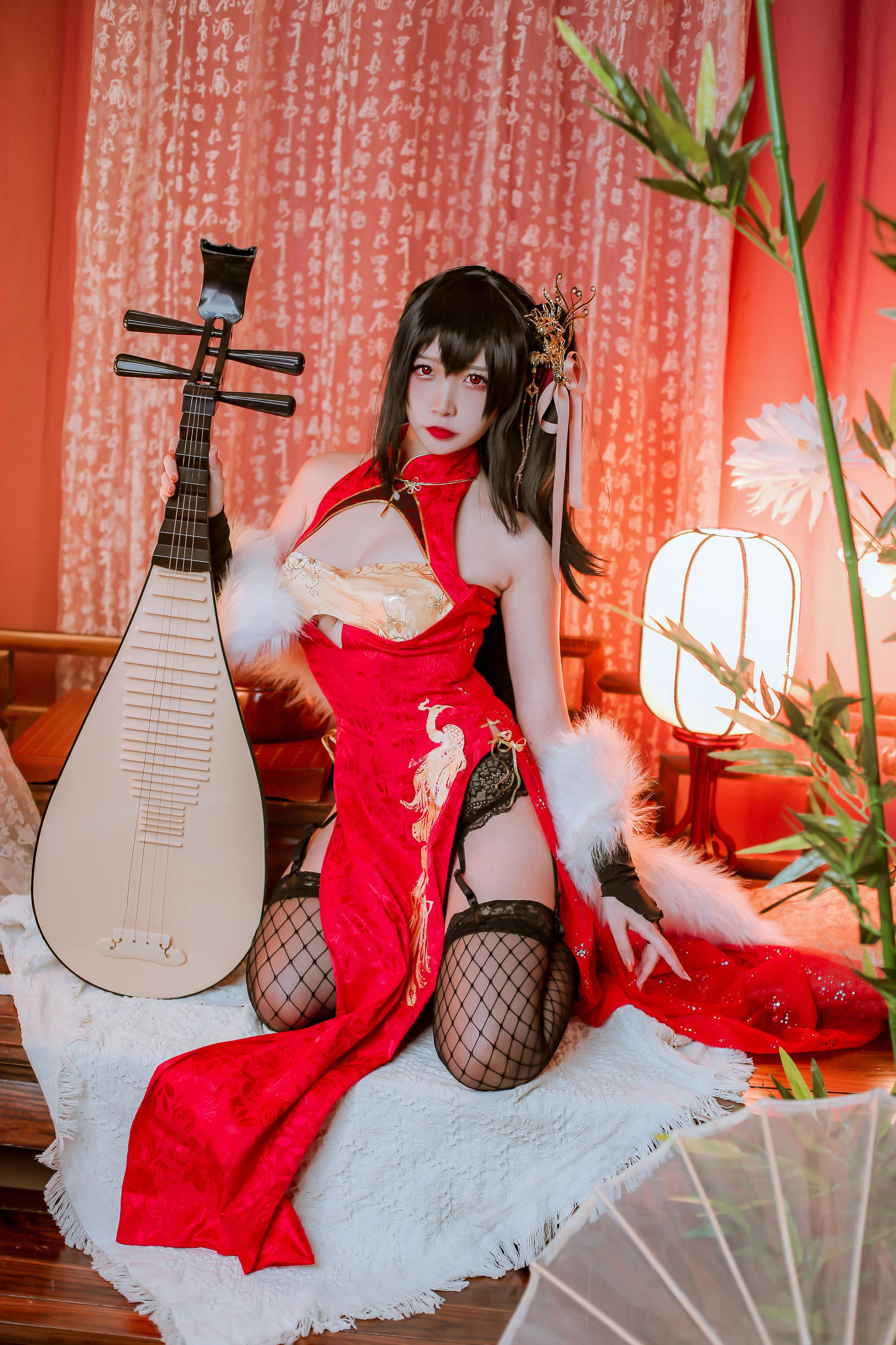 Popular Coser Er Zuo Nisa Azur Lane Dafeng Qipao