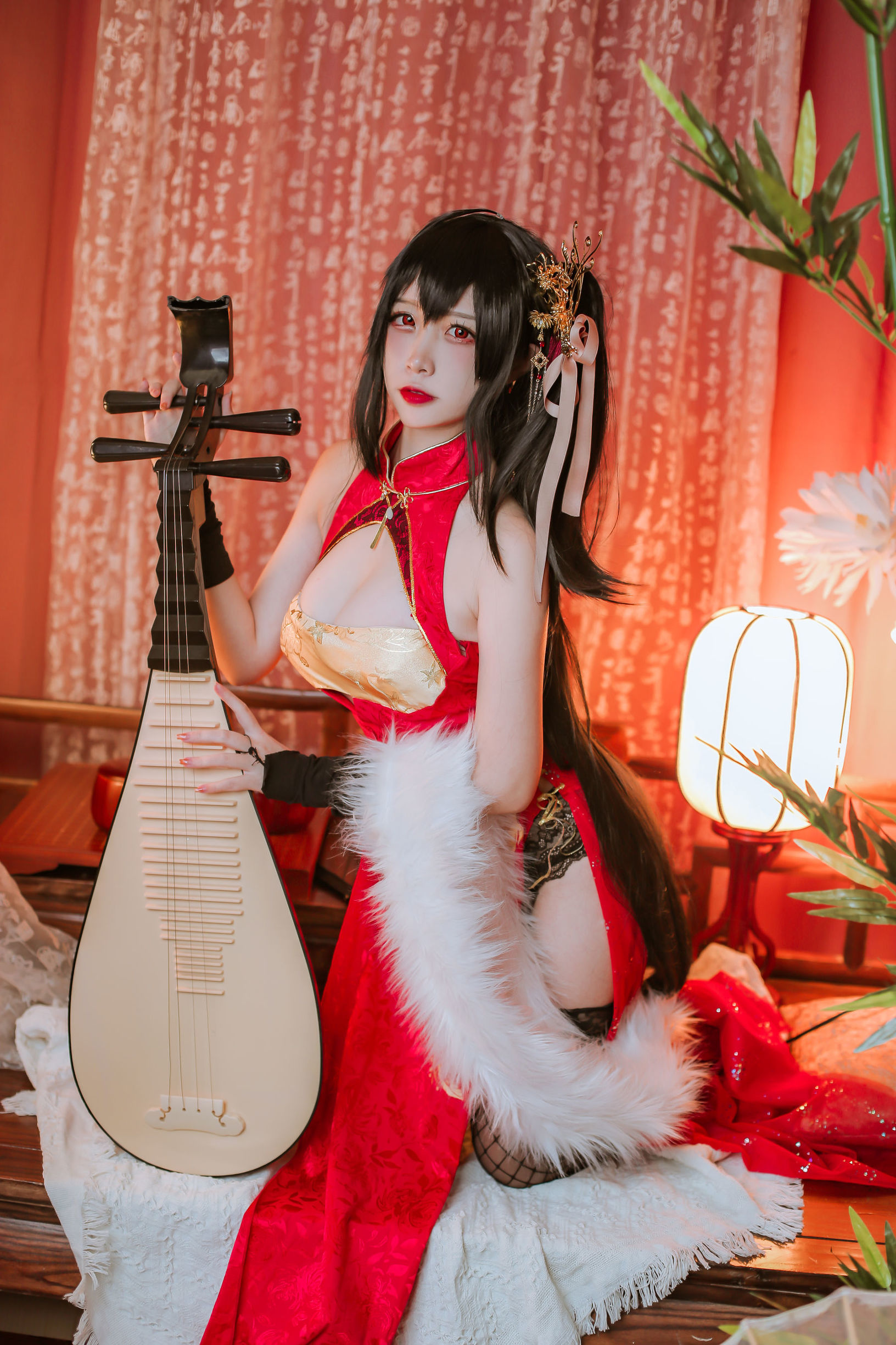 Popular Coser Er Zuo Nisa Azur Lane Dafeng Qipao