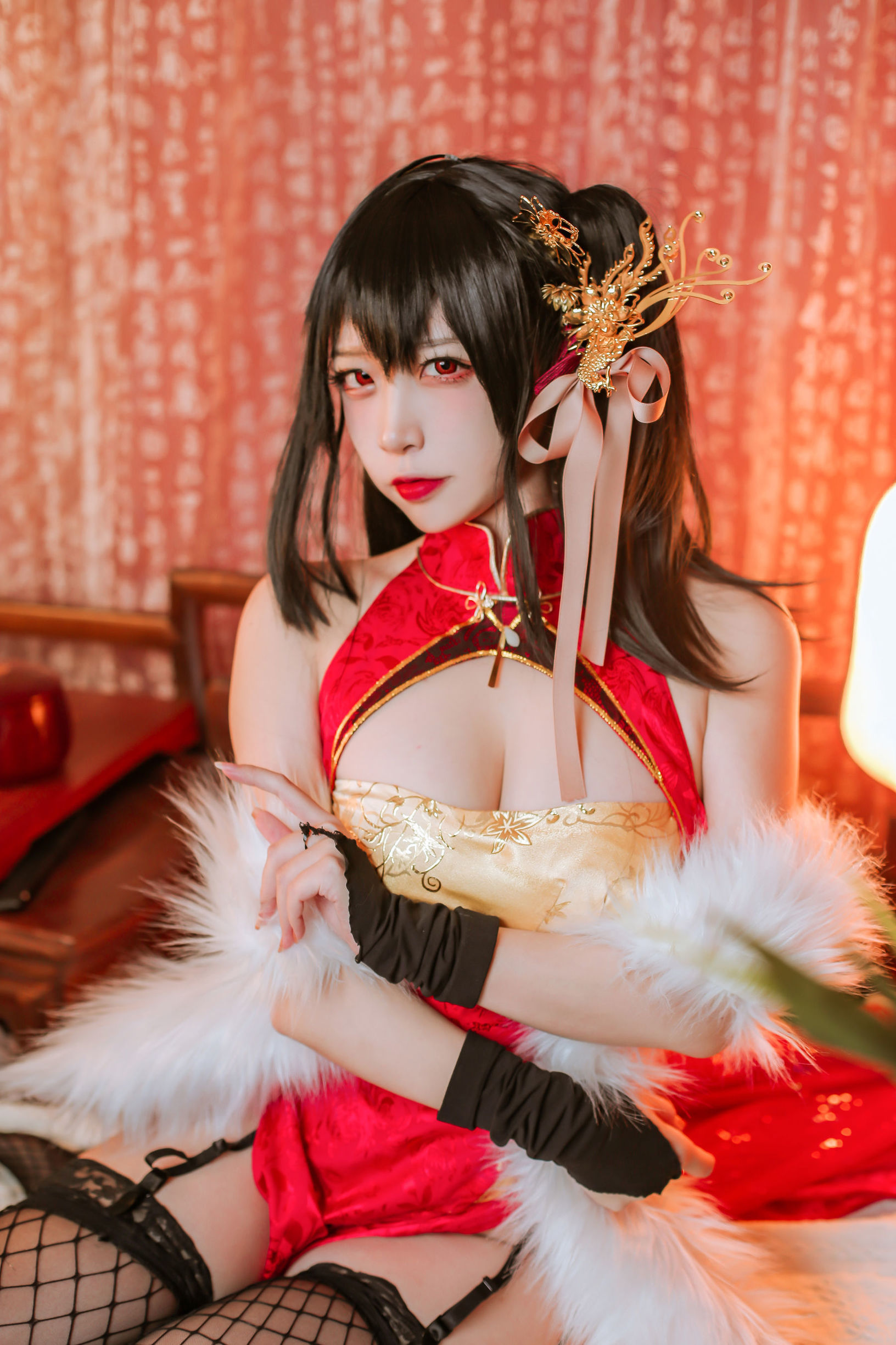 Coser nổi tiếng Er Zuo Nisa - Taihou Azur Lane qipao