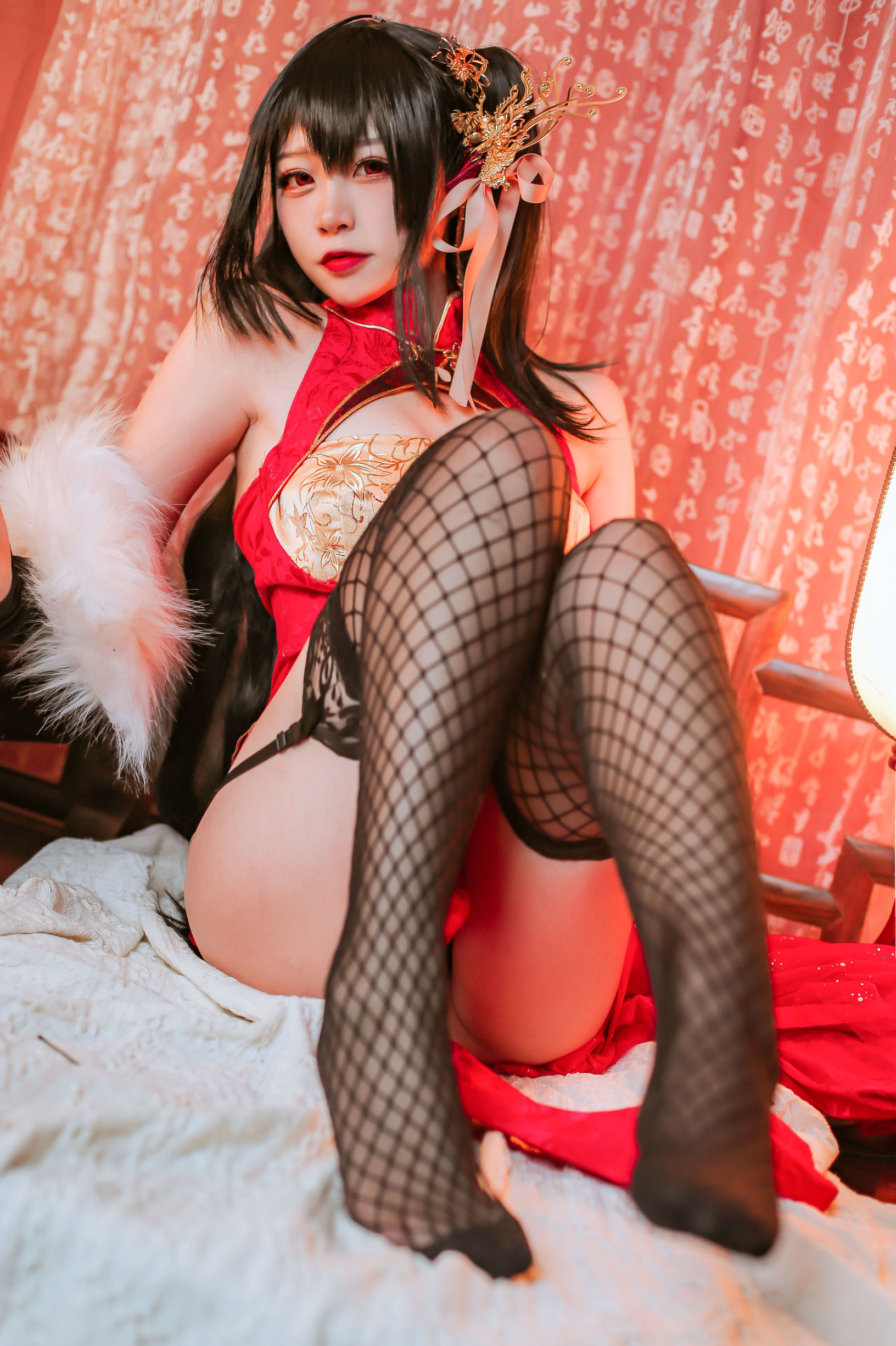 Coser nổi tiếng Er Zuo Nisa - Taihou Azur Lane qipao
