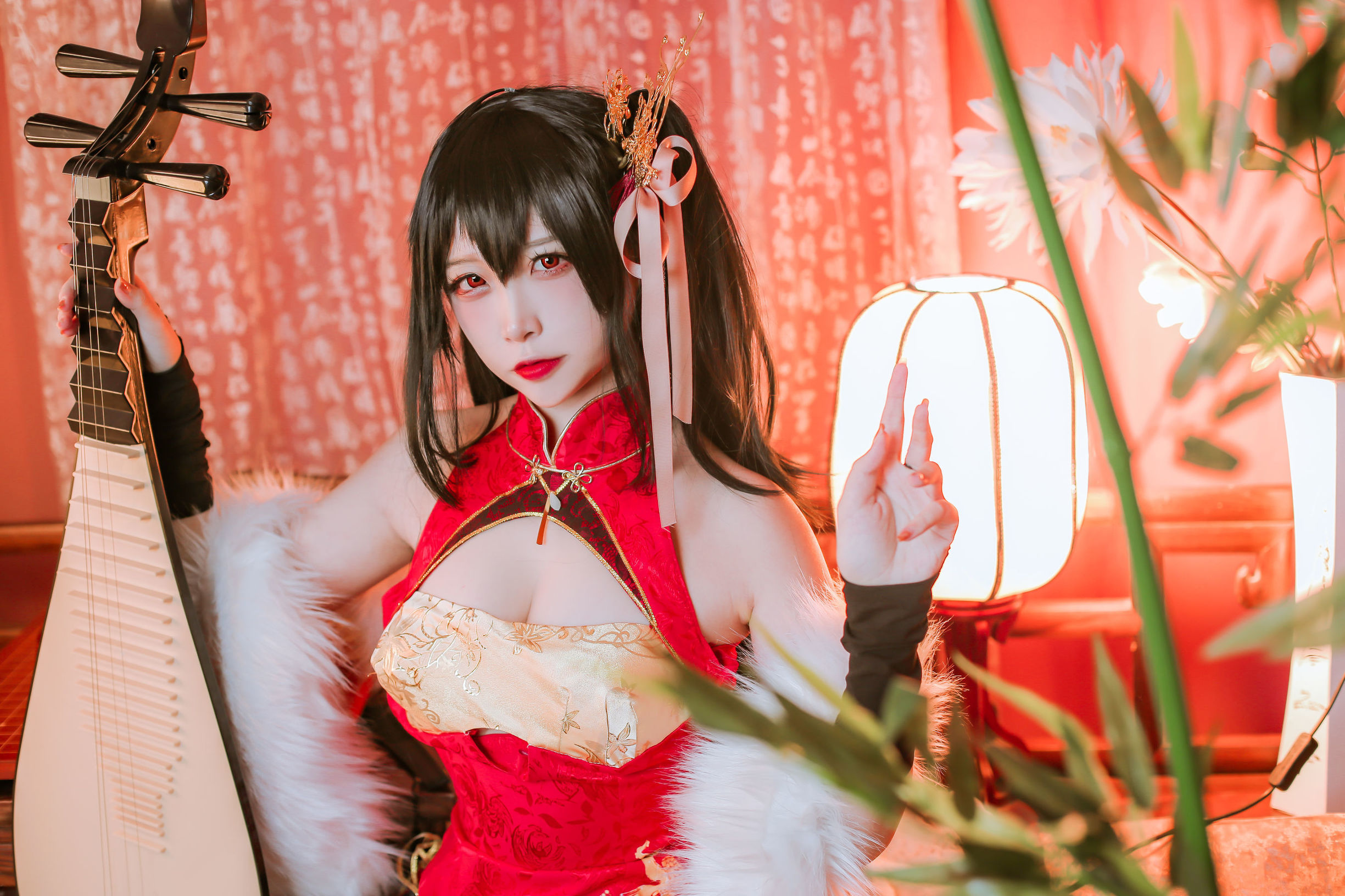 Coser nổi tiếng Er Zuo Nisa - Taihou Azur Lane qipao