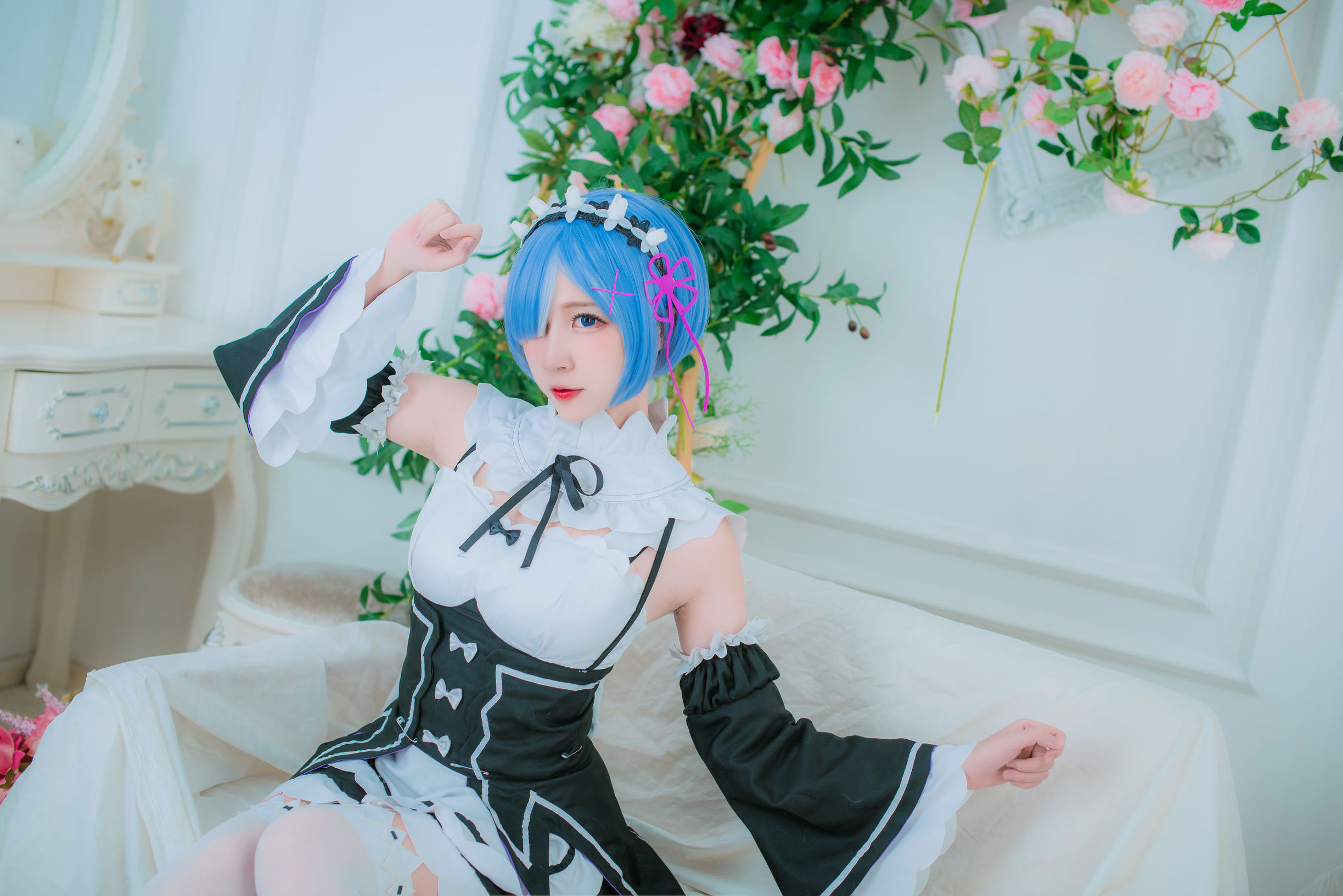 人氣Coser二佐Nisa 蕾姆女僕