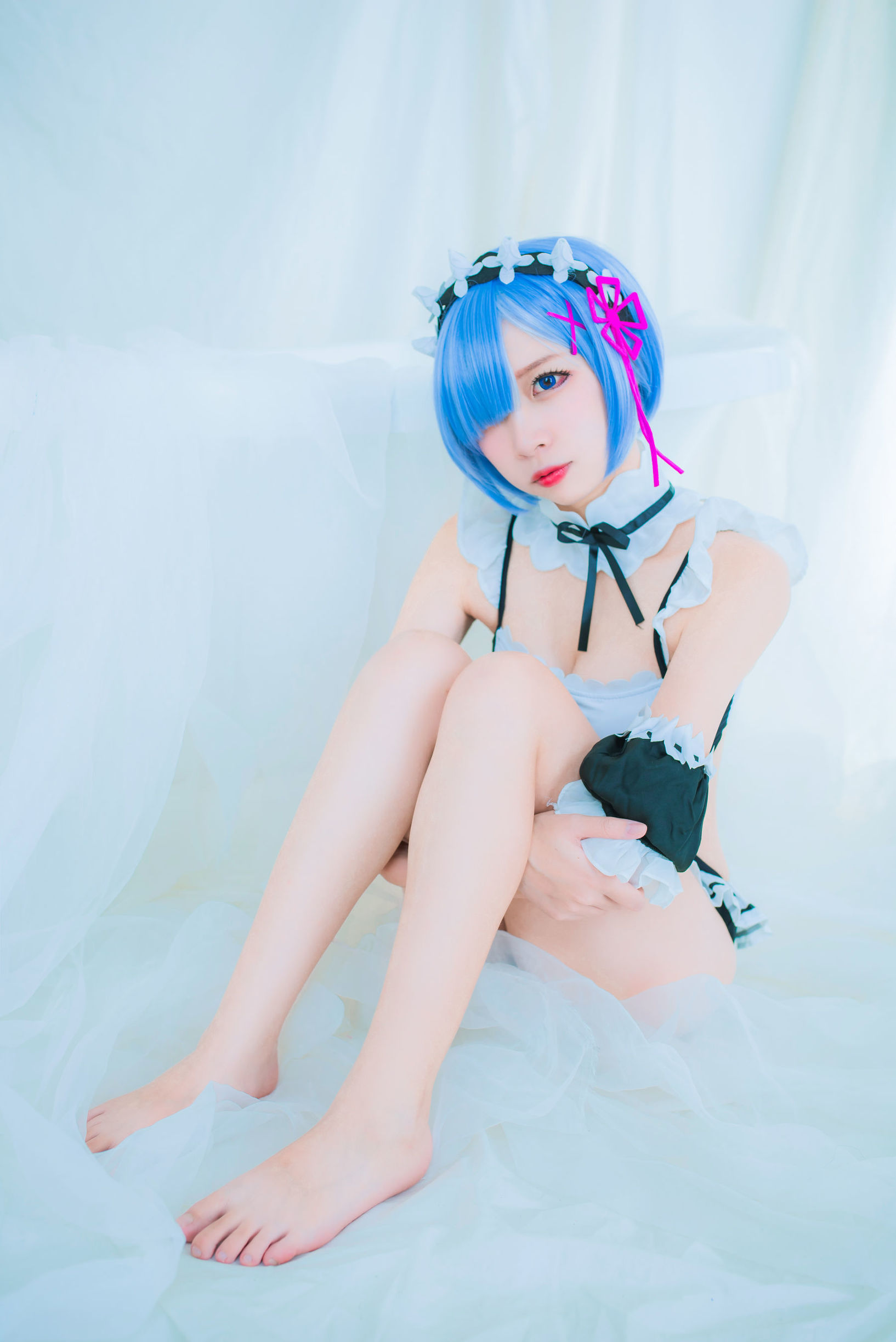 Coser nổi tiếng Er Zuo Nisa Rem áo tắm