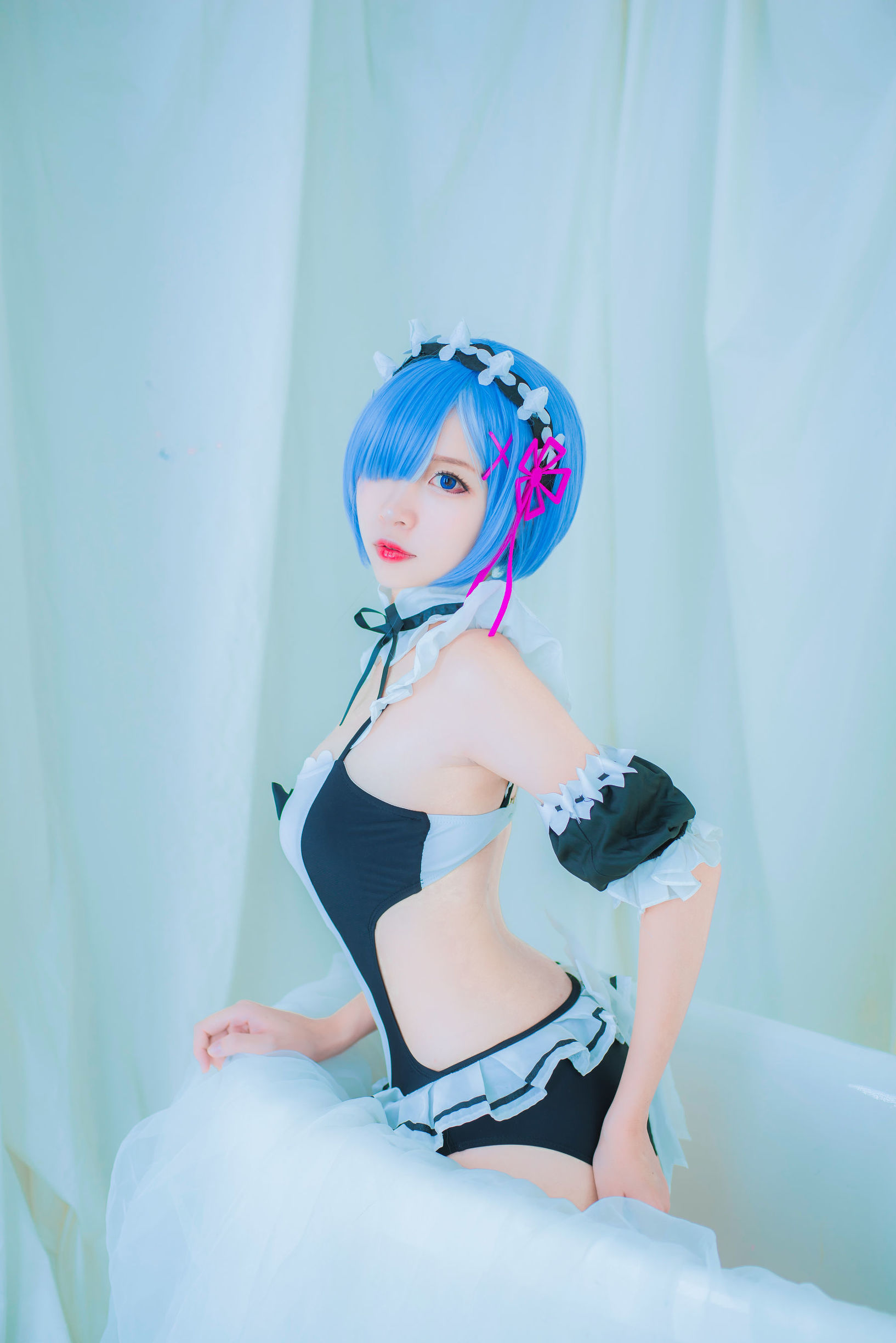 人氣 Coser 二佐Nisa 蕾姆泳裝