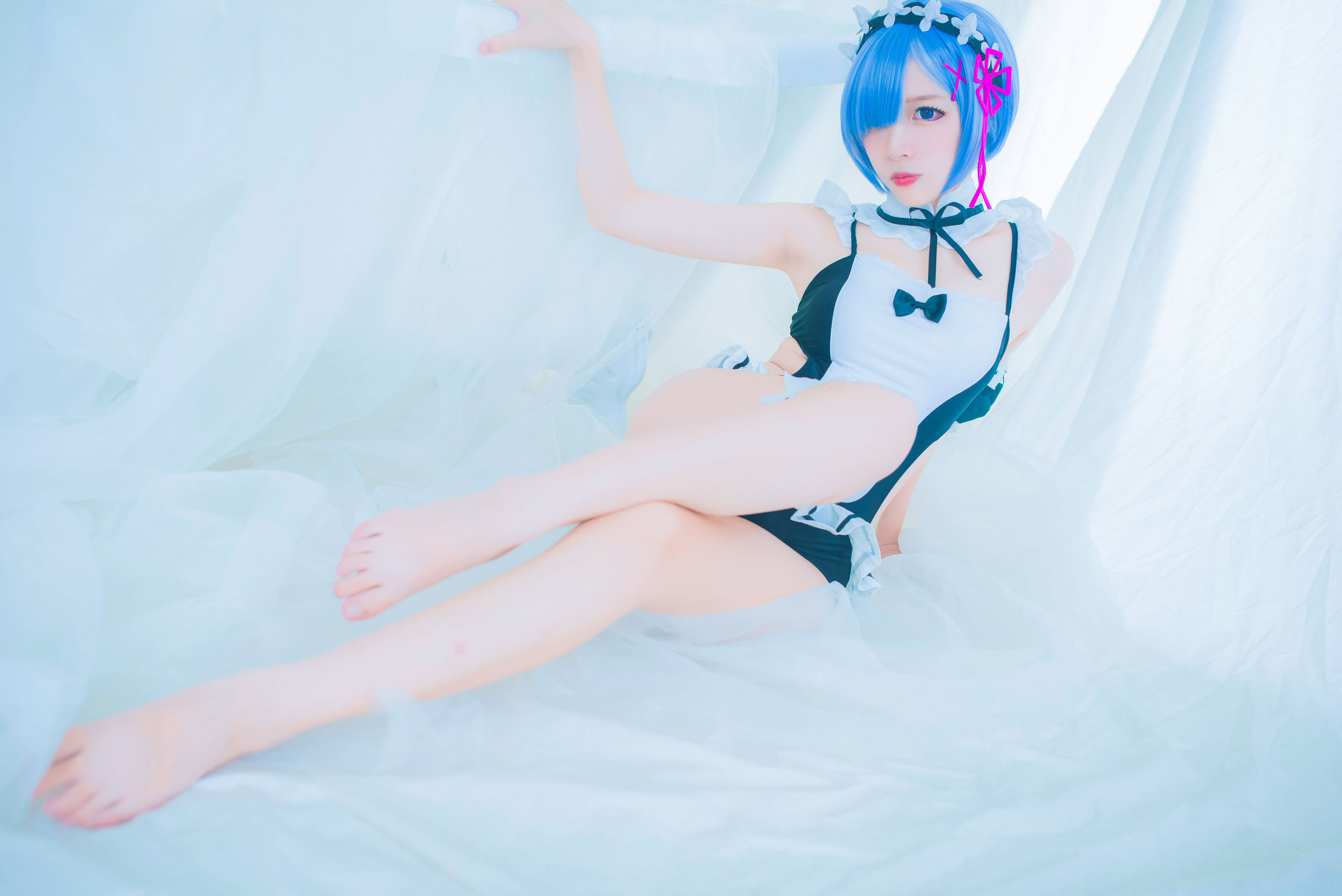 Coser nổi tiếng Er Zuo Nisa Rem áo tắm