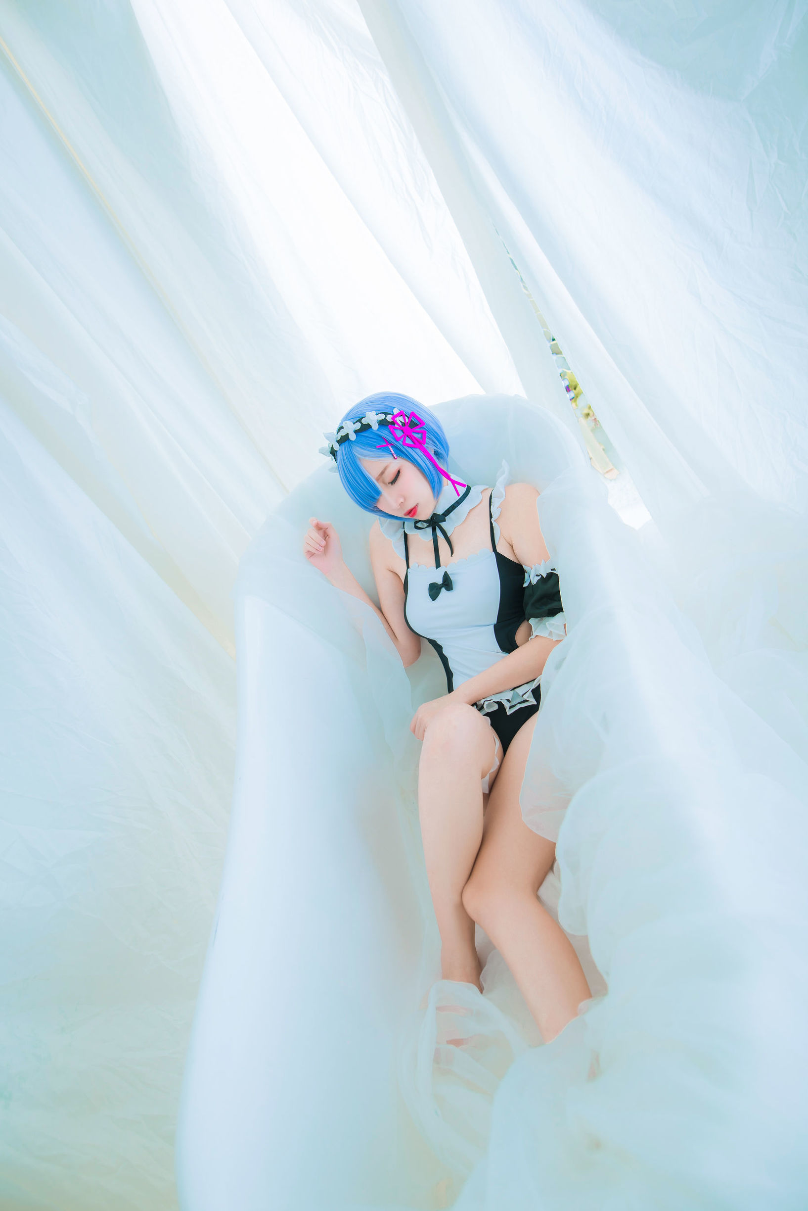 人氣 Coser 二佐Nisa 蕾姆泳裝