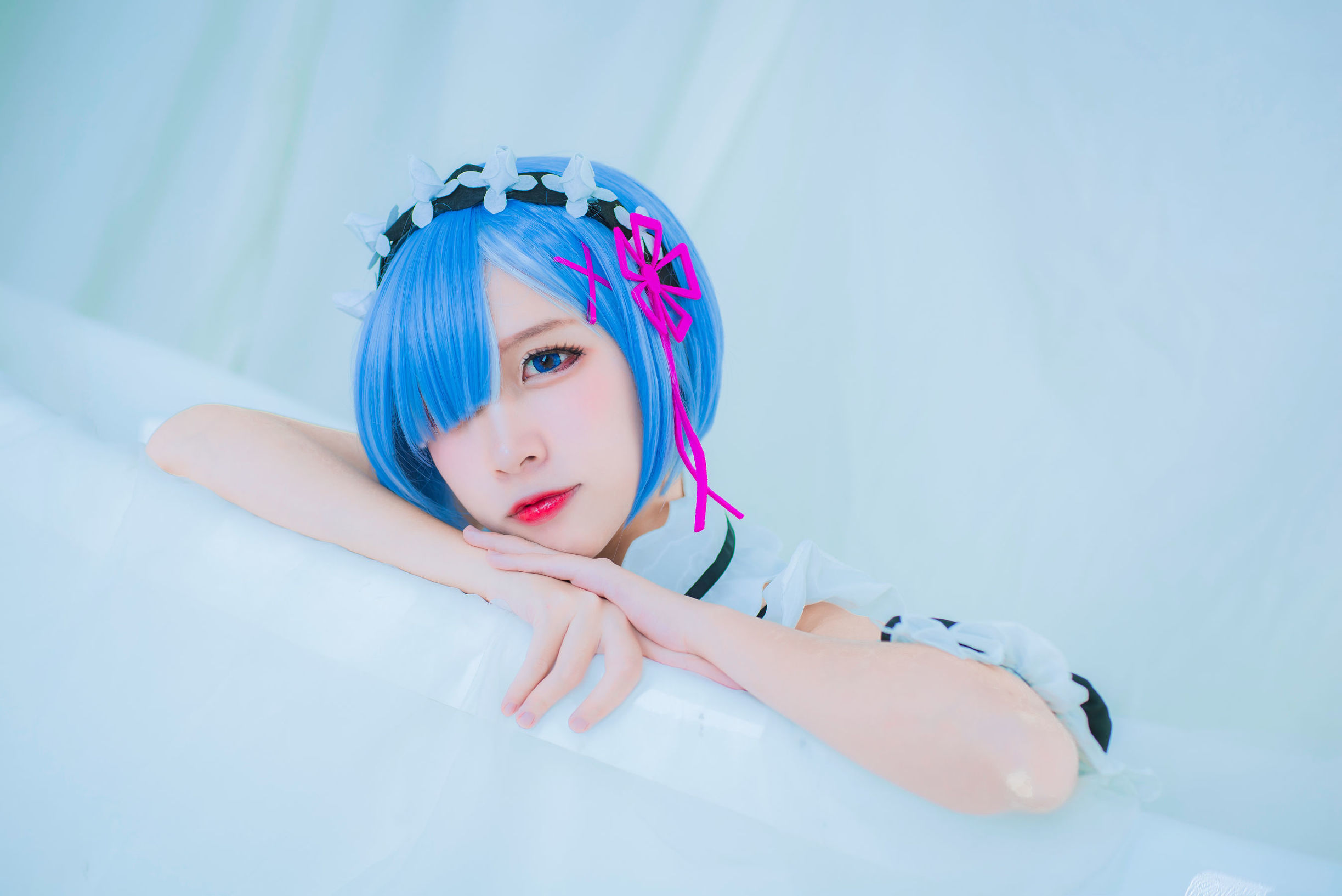 人氣 Coser 二佐Nisa 蕾姆泳裝