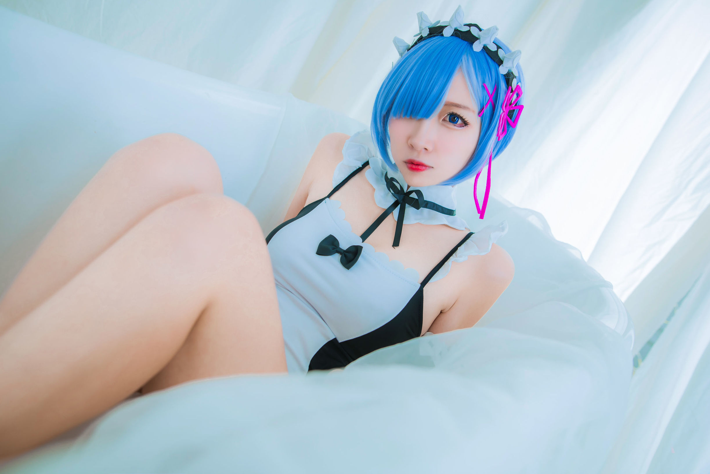 人氣 Coser 二佐Nisa 蕾姆泳裝