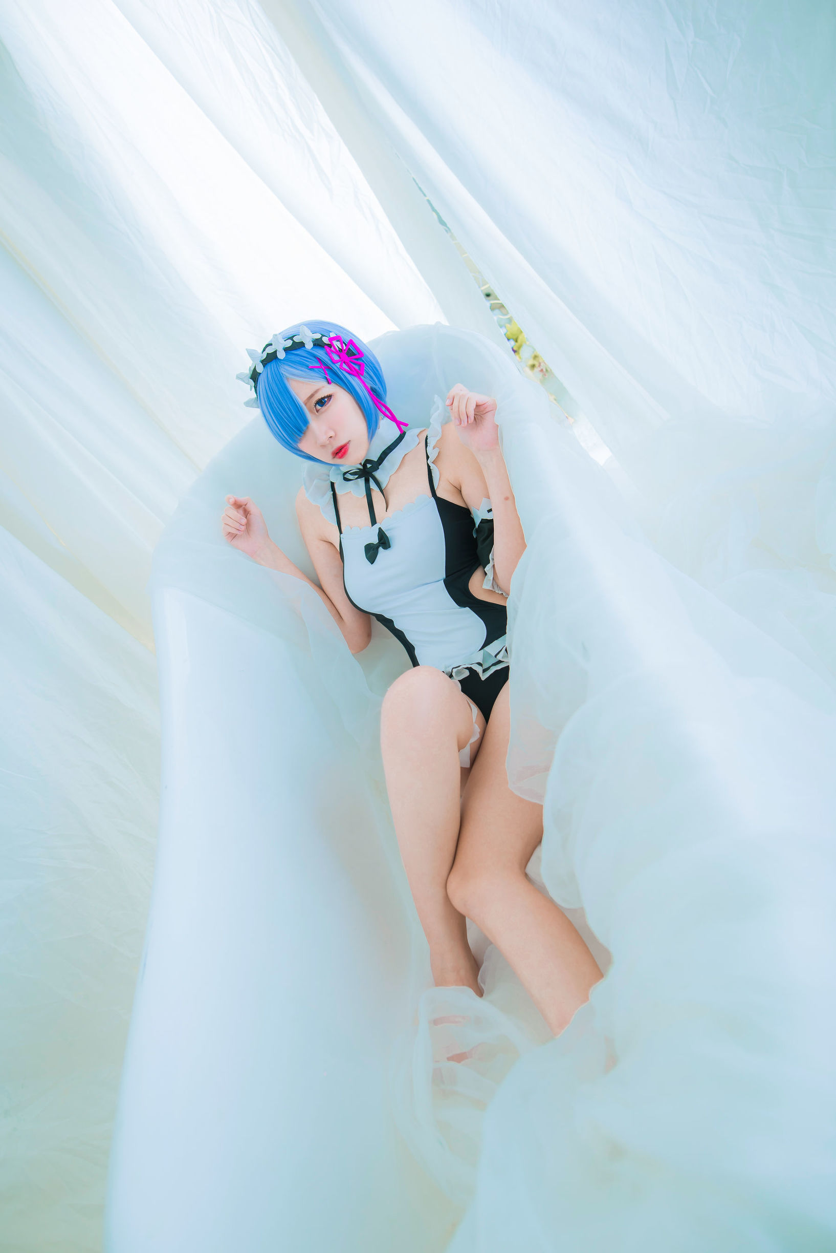 人氣 Coser 二佐Nisa 蕾姆泳裝