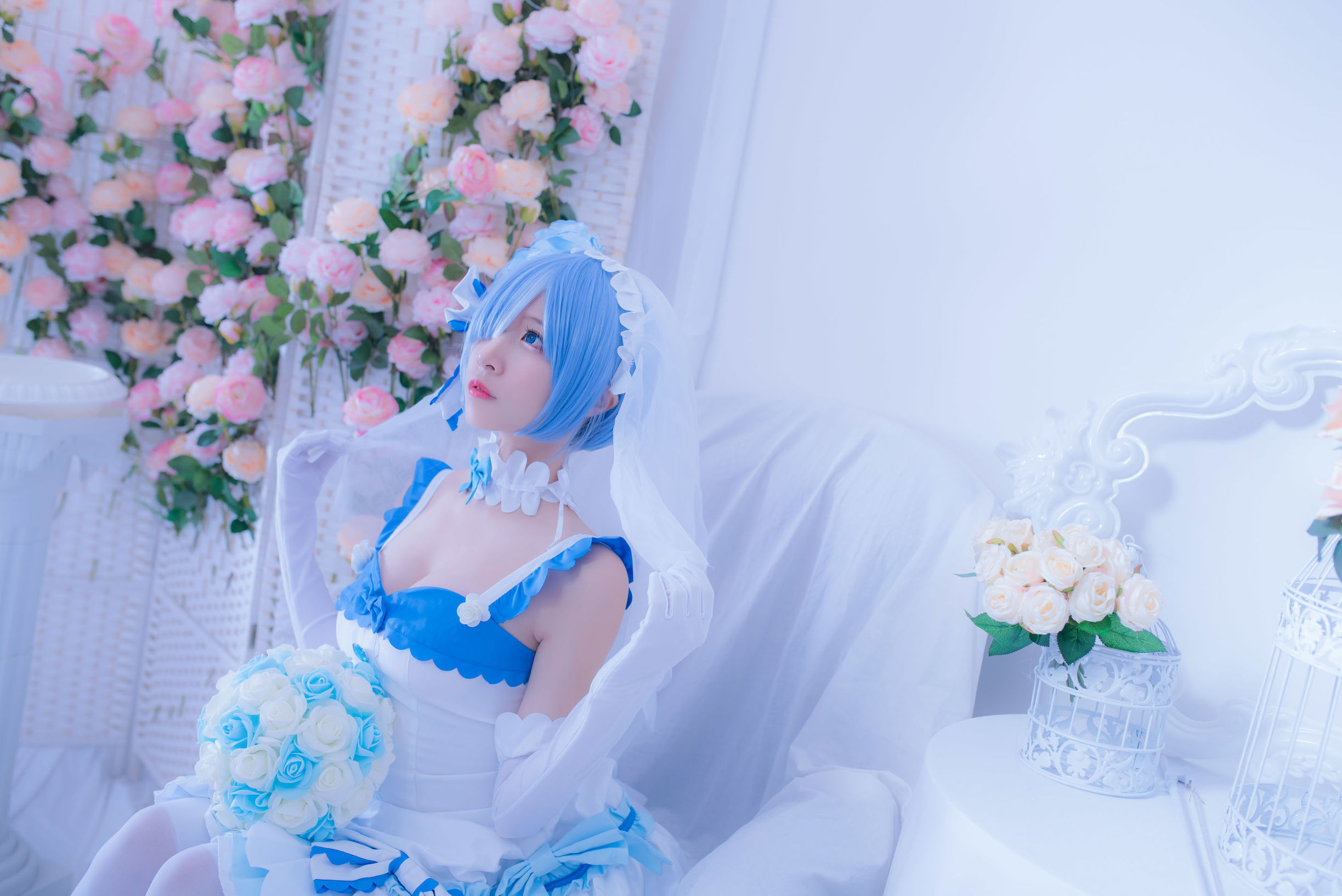 Coser nổi tiếng Er Zuo Nisa Rem Cô Dâu