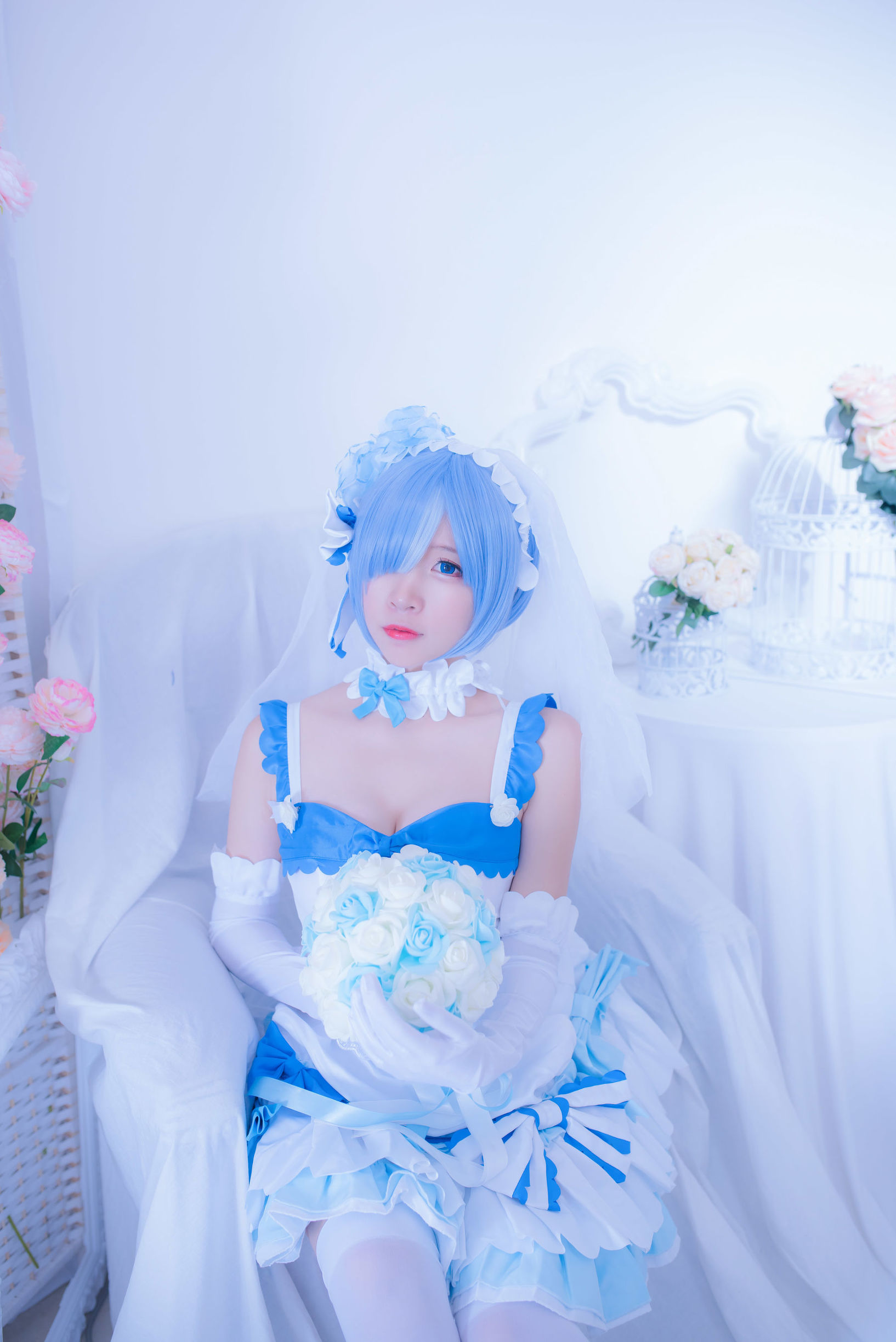 Coser nổi tiếng Er Zuo Nisa Rem Cô Dâu