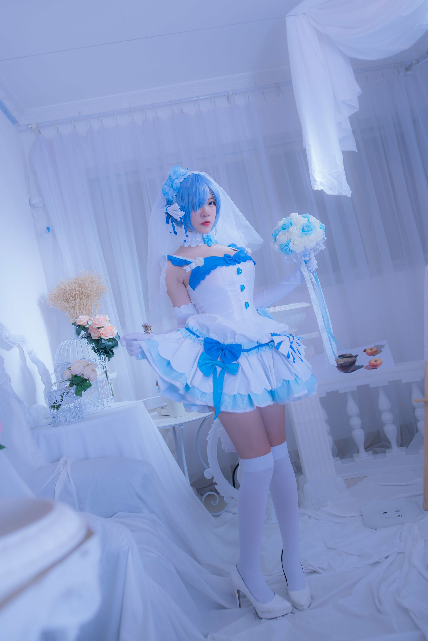 Coser nổi tiếng Er Zuo Nisa Rem Cô Dâu