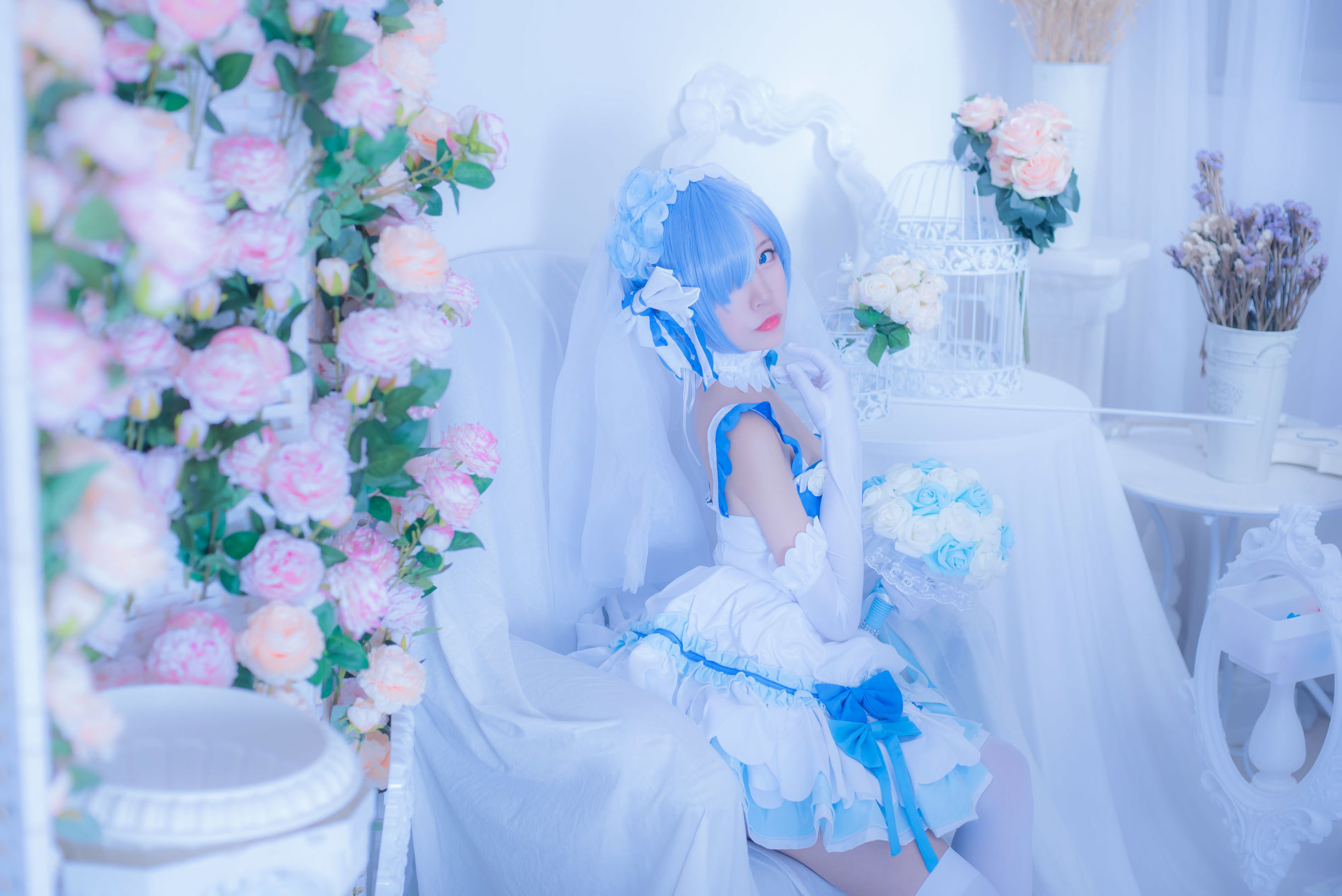 Coser nổi tiếng Er Zuo Nisa Rem Cô Dâu