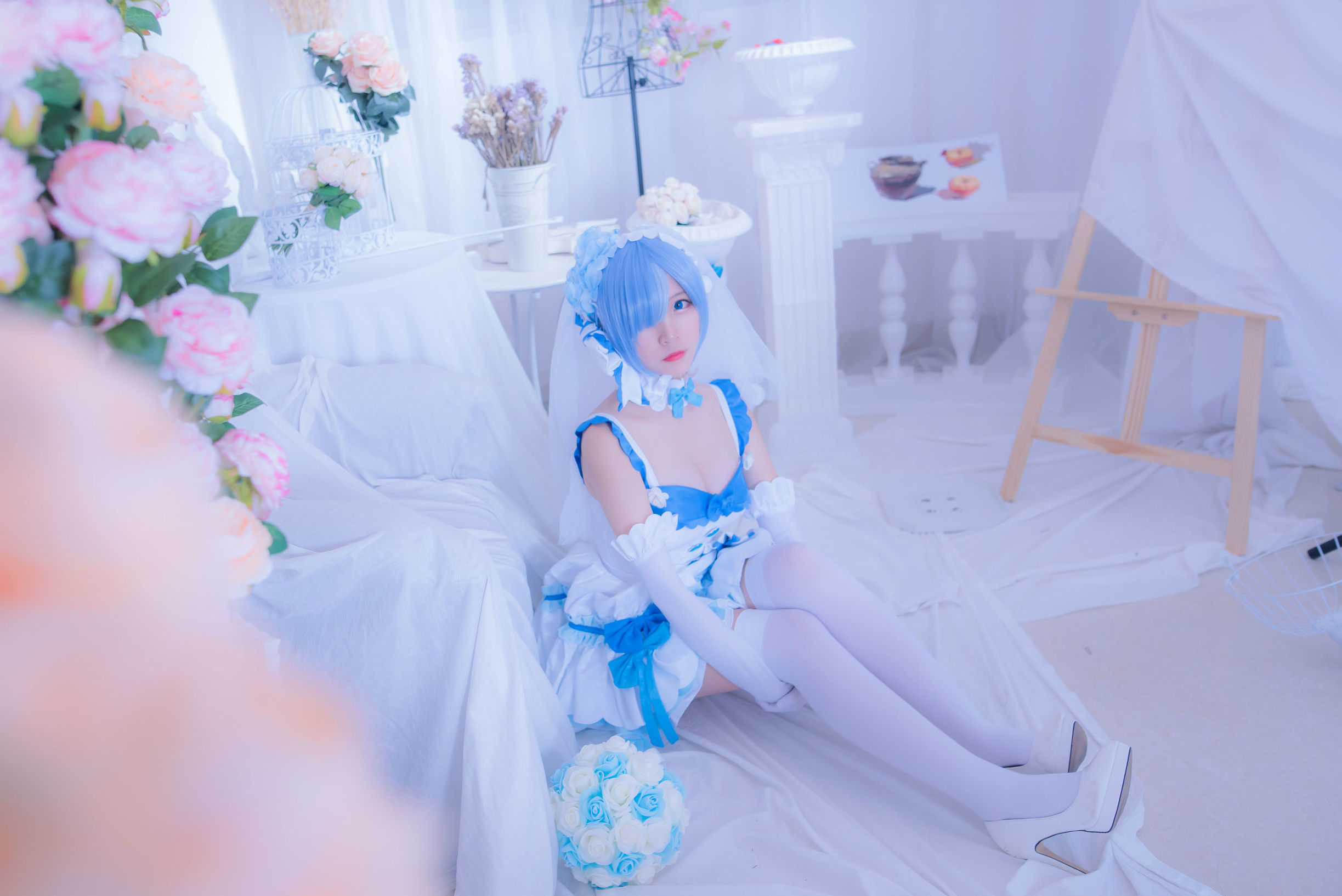 Coser nổi tiếng Er Zuo Nisa Rem Cô Dâu