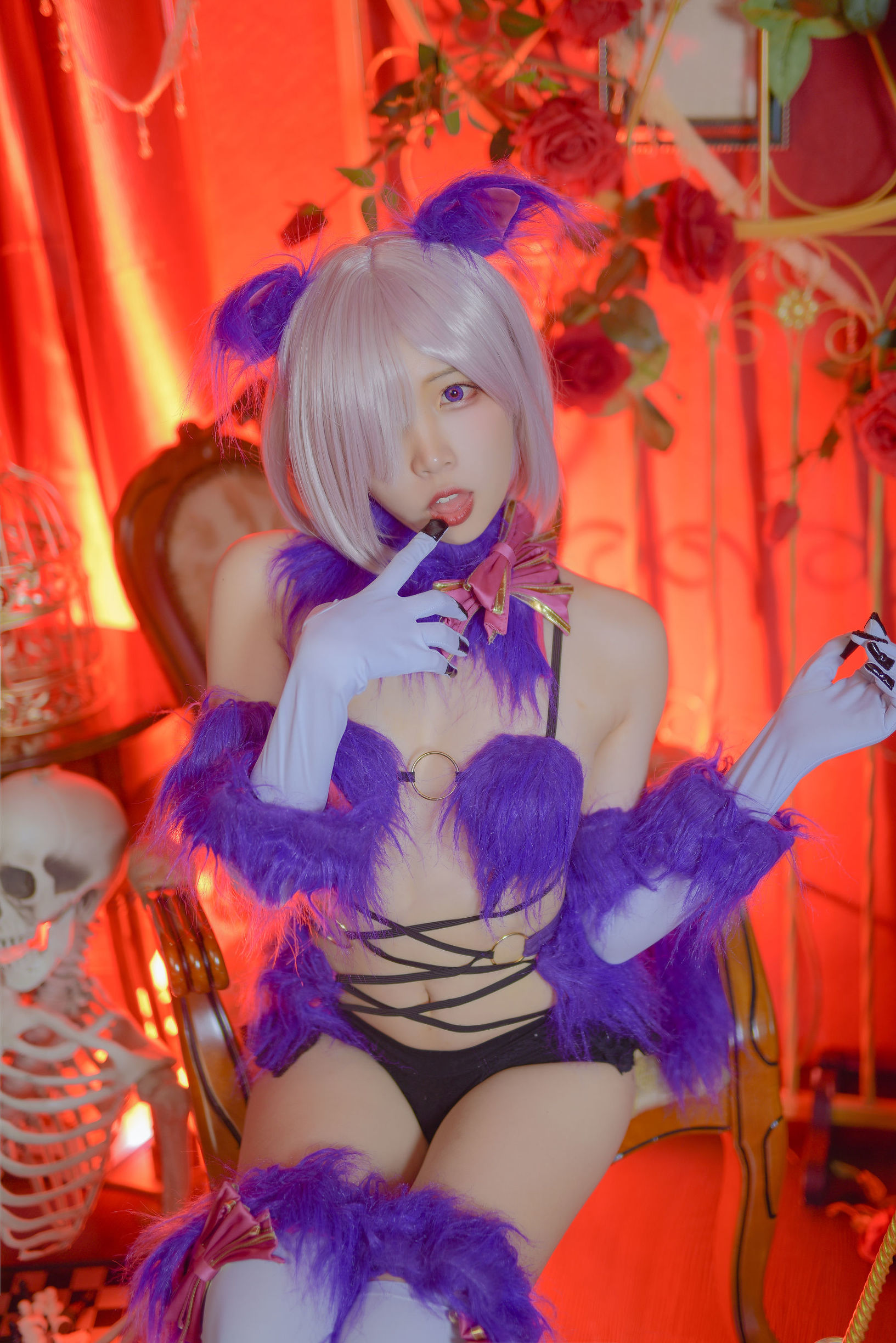 Nổi tiếng Coser Erza Nisa Fate Mashu Halloween