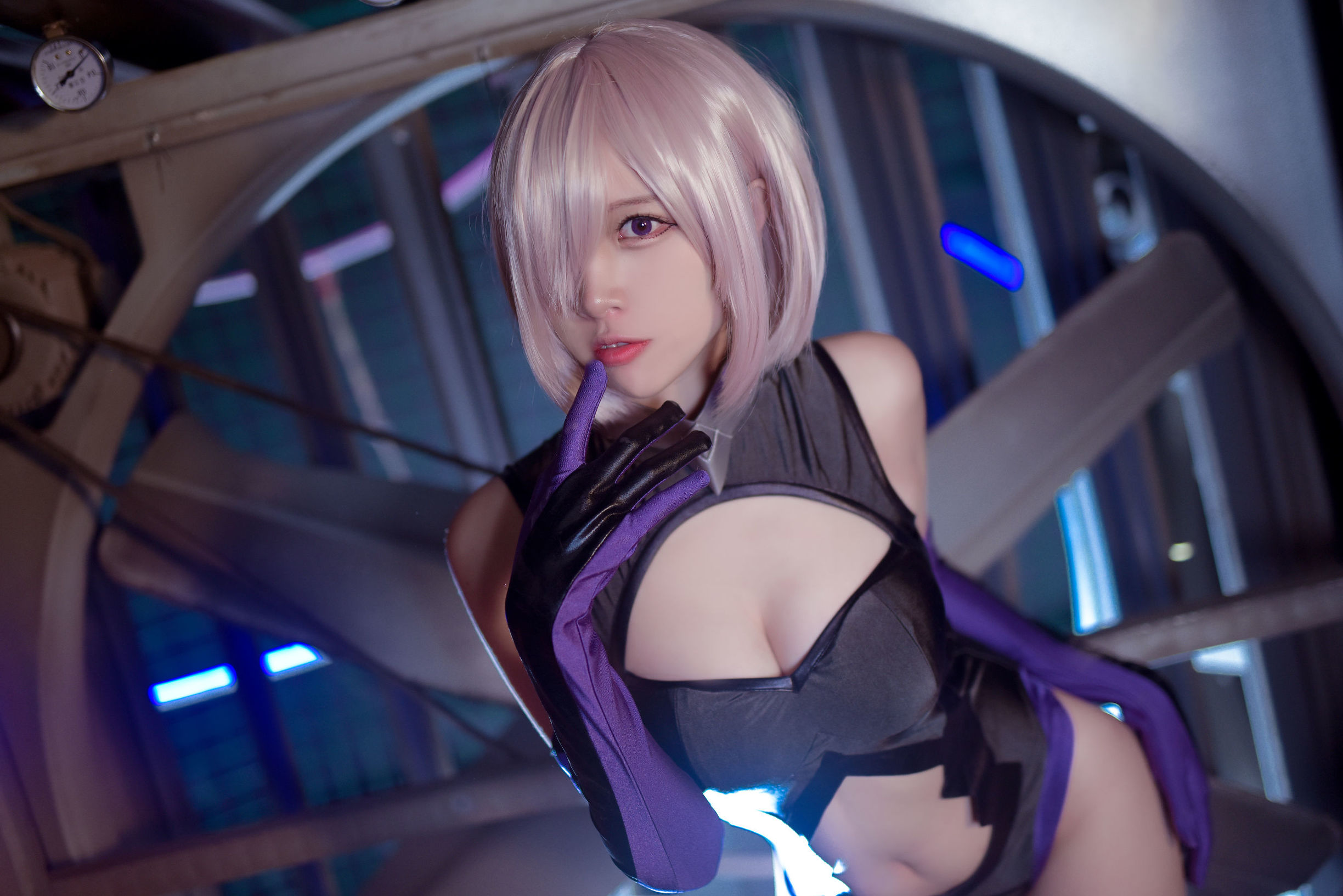 人気のコスプレイヤー 二佐 ニサ Fate マシュ 個人訓練