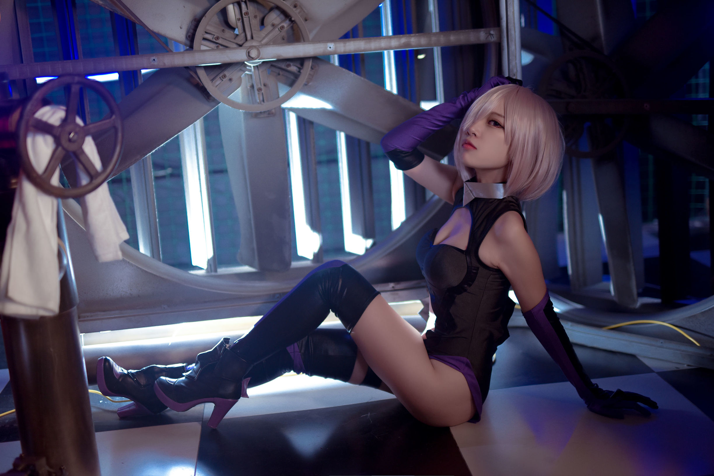 人気のコスプレイヤー 二佐 ニサ Fate マシュ 個人訓練