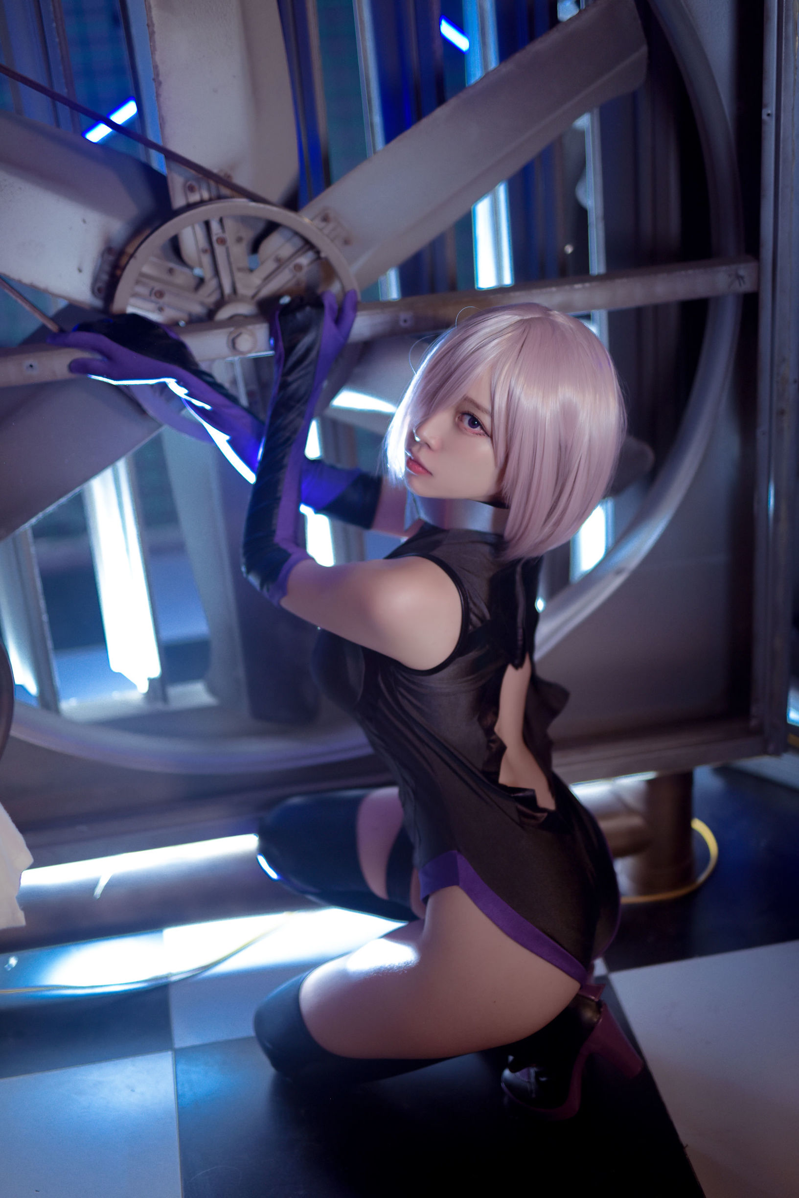 人気のコスプレイヤー 二佐 ニサ Fate マシュ 個人訓練
