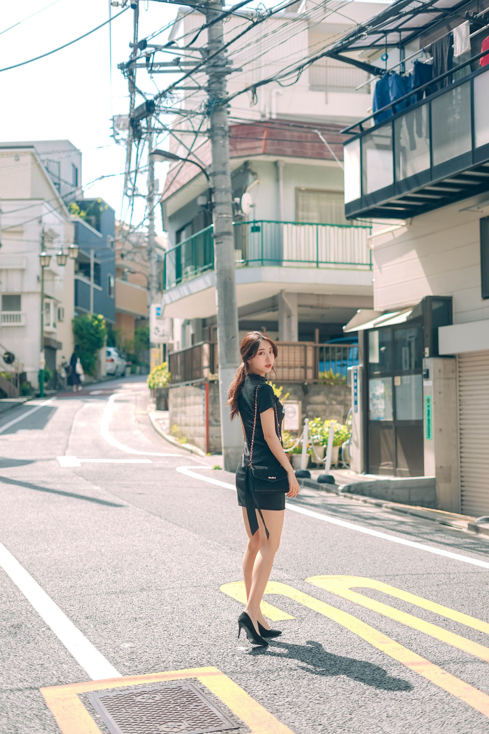 인기 코서 흑천 치파오