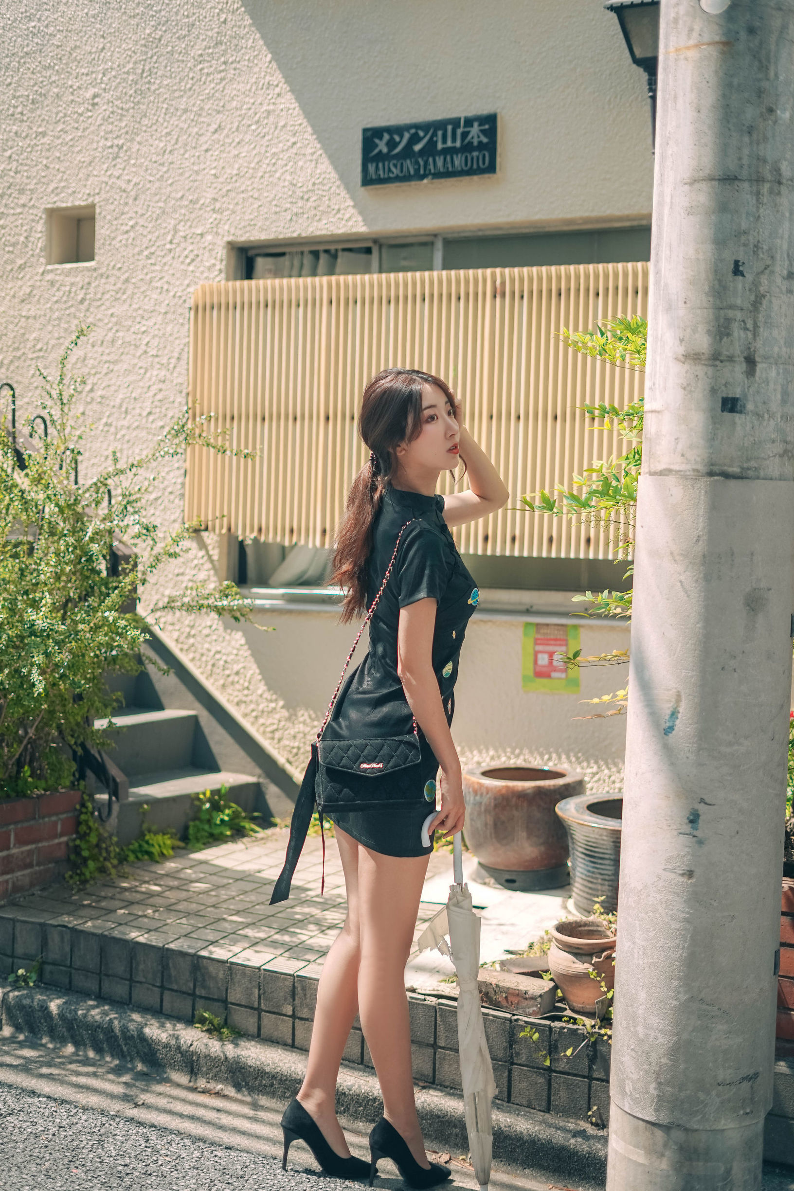 인기 코서 흑천 치파오