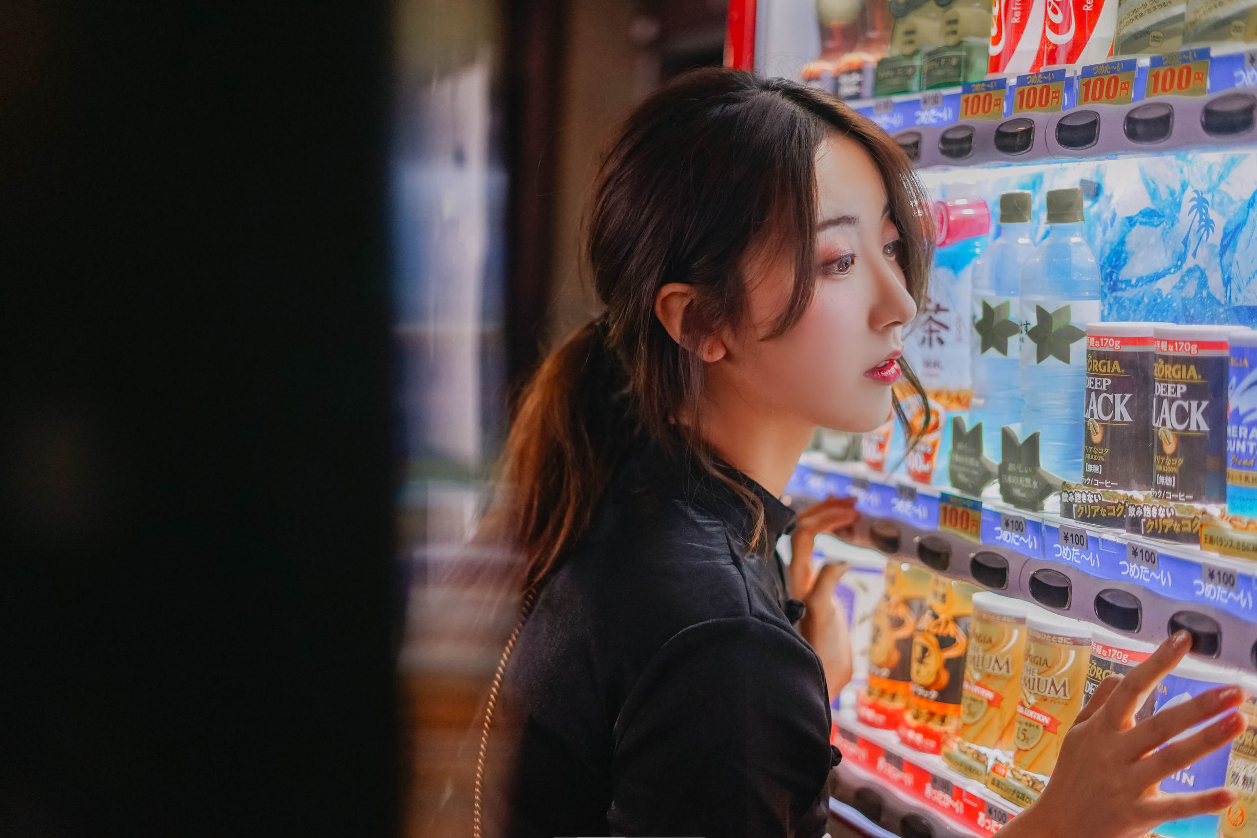 인기 코서 흑천 치파오