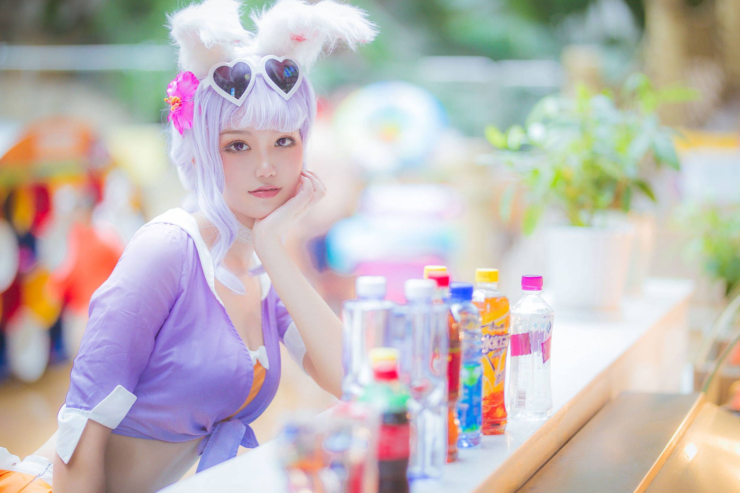 Popular coser Qi Gu Er MIKI, Honor of Kings, Gongsun Li Honey Orange Summer