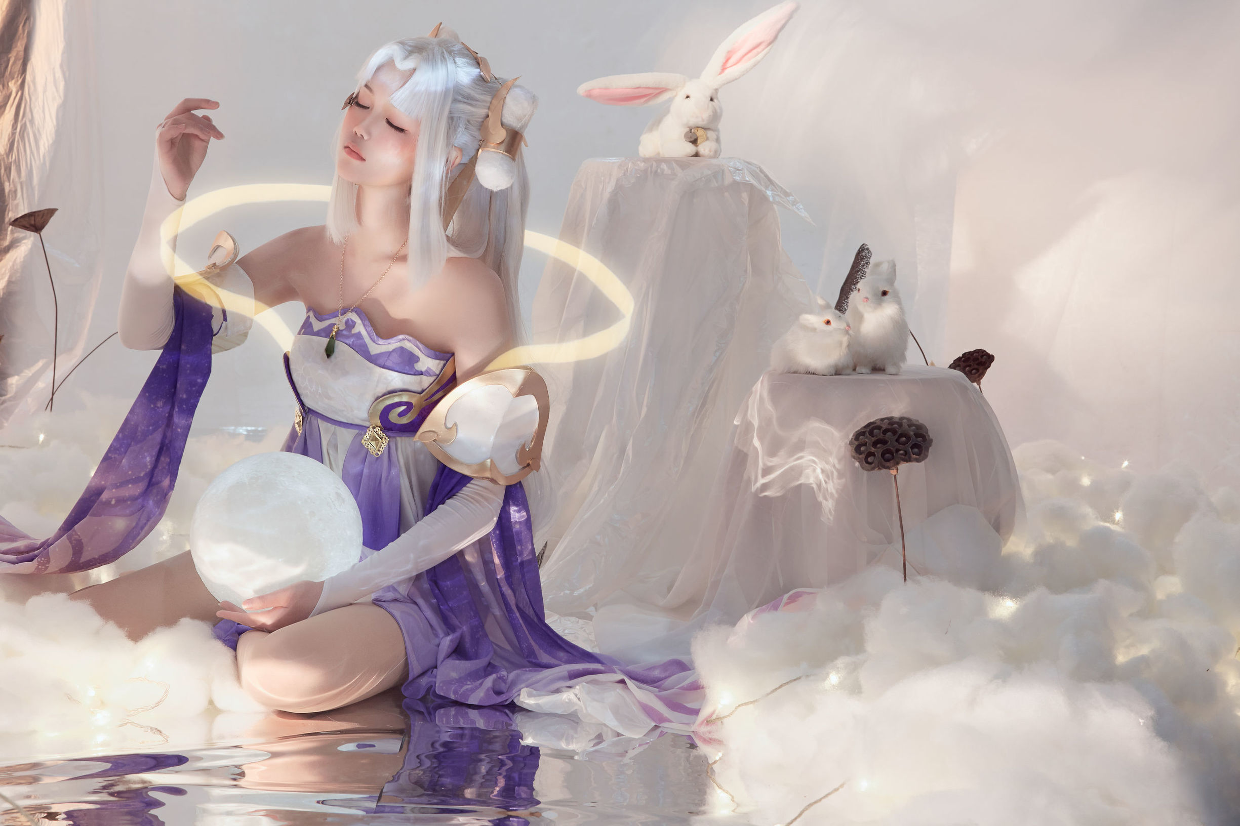 熱門COSER戚顧兒MIKI 王者榮耀 嫦娥