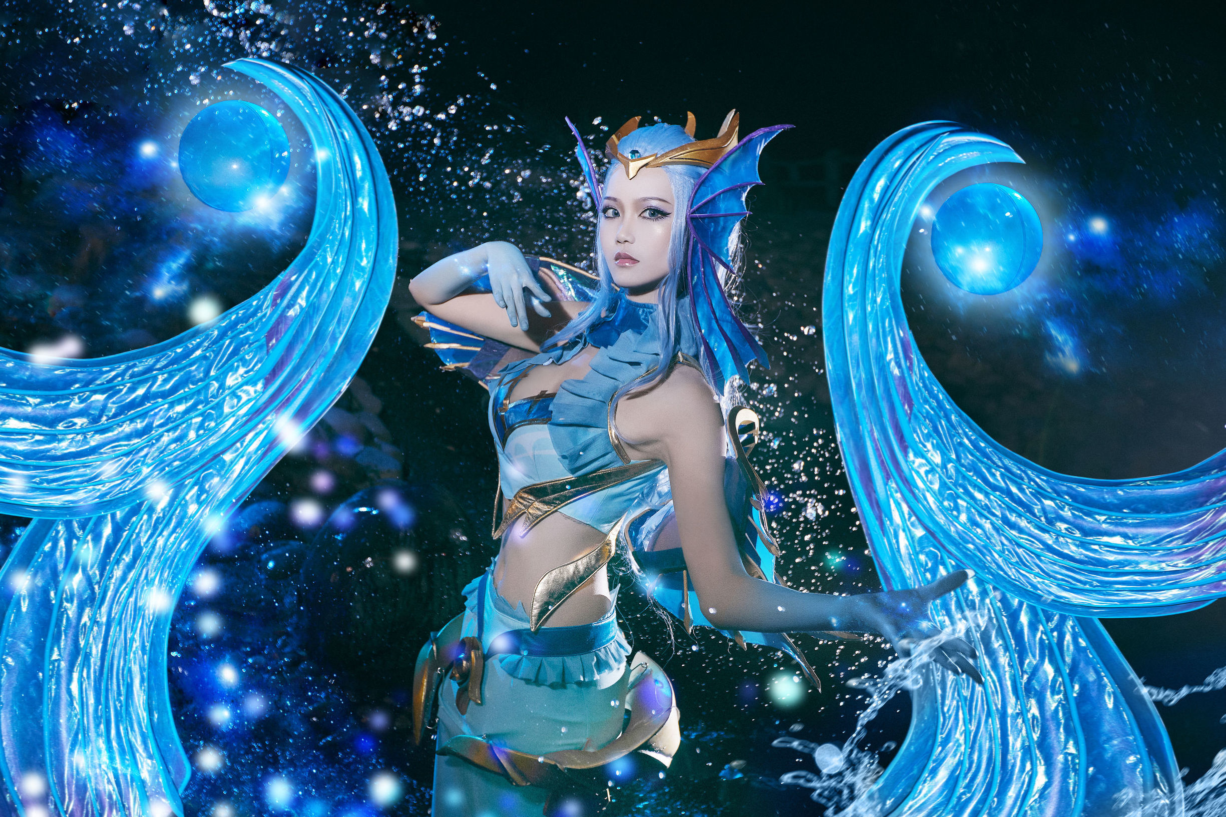 人氣coser戚顧兒MIKI 王者榮耀 武則天海洋之心
