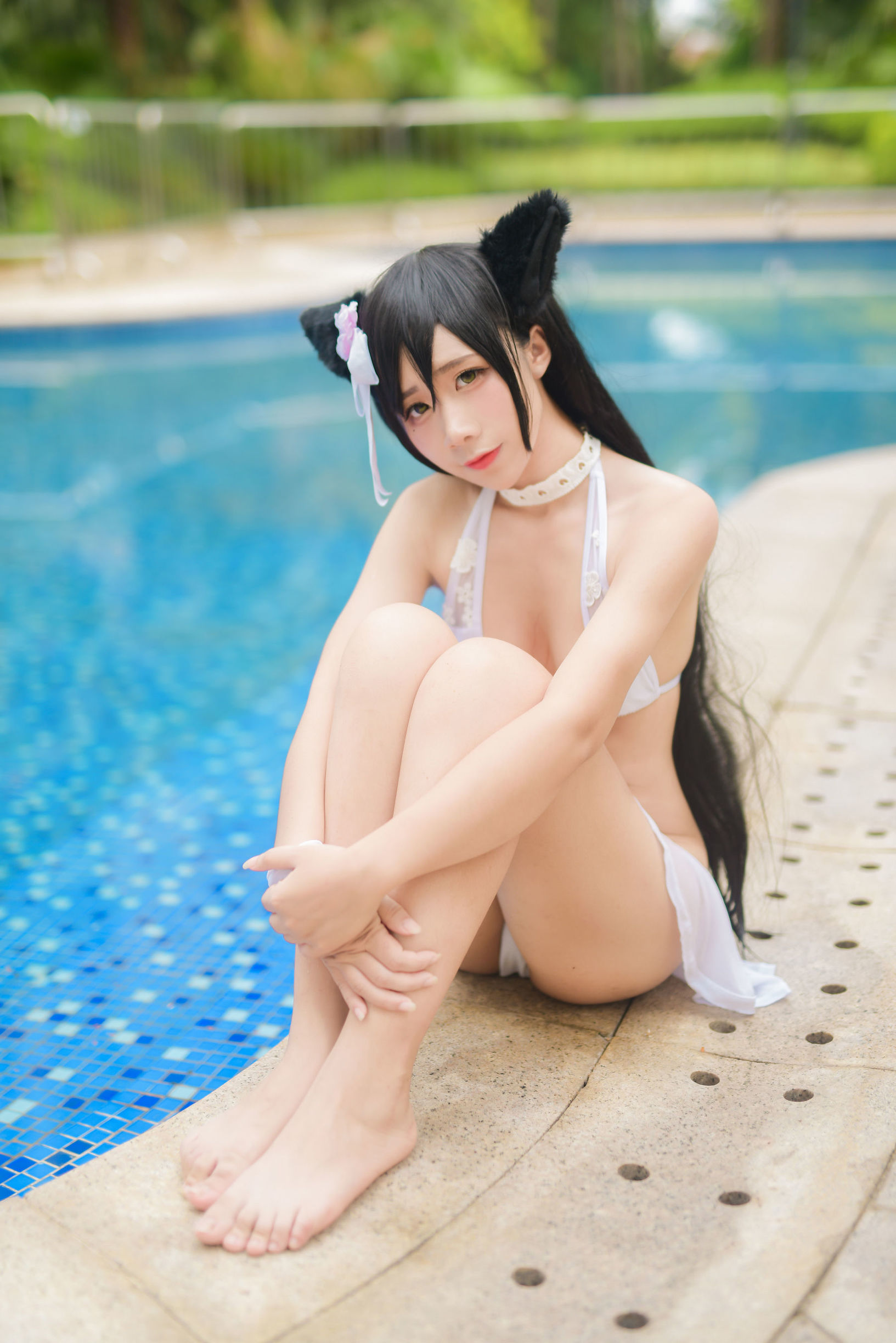 Anime blogger Jiu Qu Jean Azur Lane swimsuit