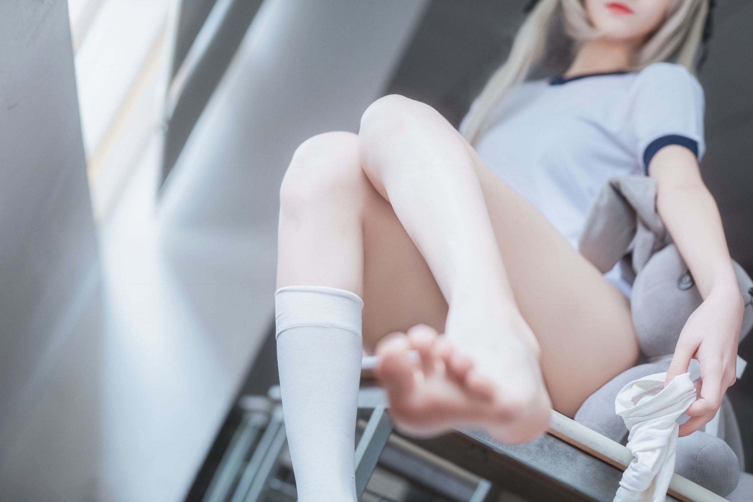 애니메이션 블로거 남타오 모모코 카스가노 소라 체조복