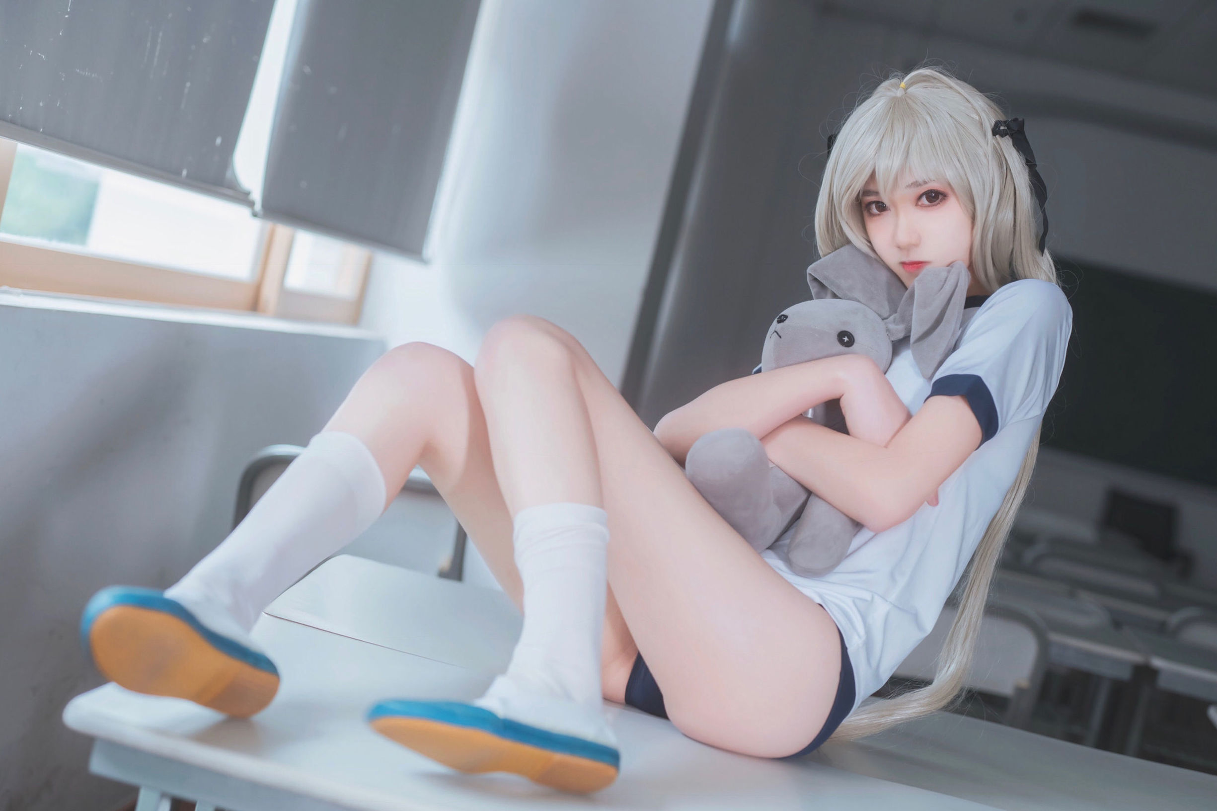 Anime blogger Nan Tao Momoko Kasugano Sora gym suit