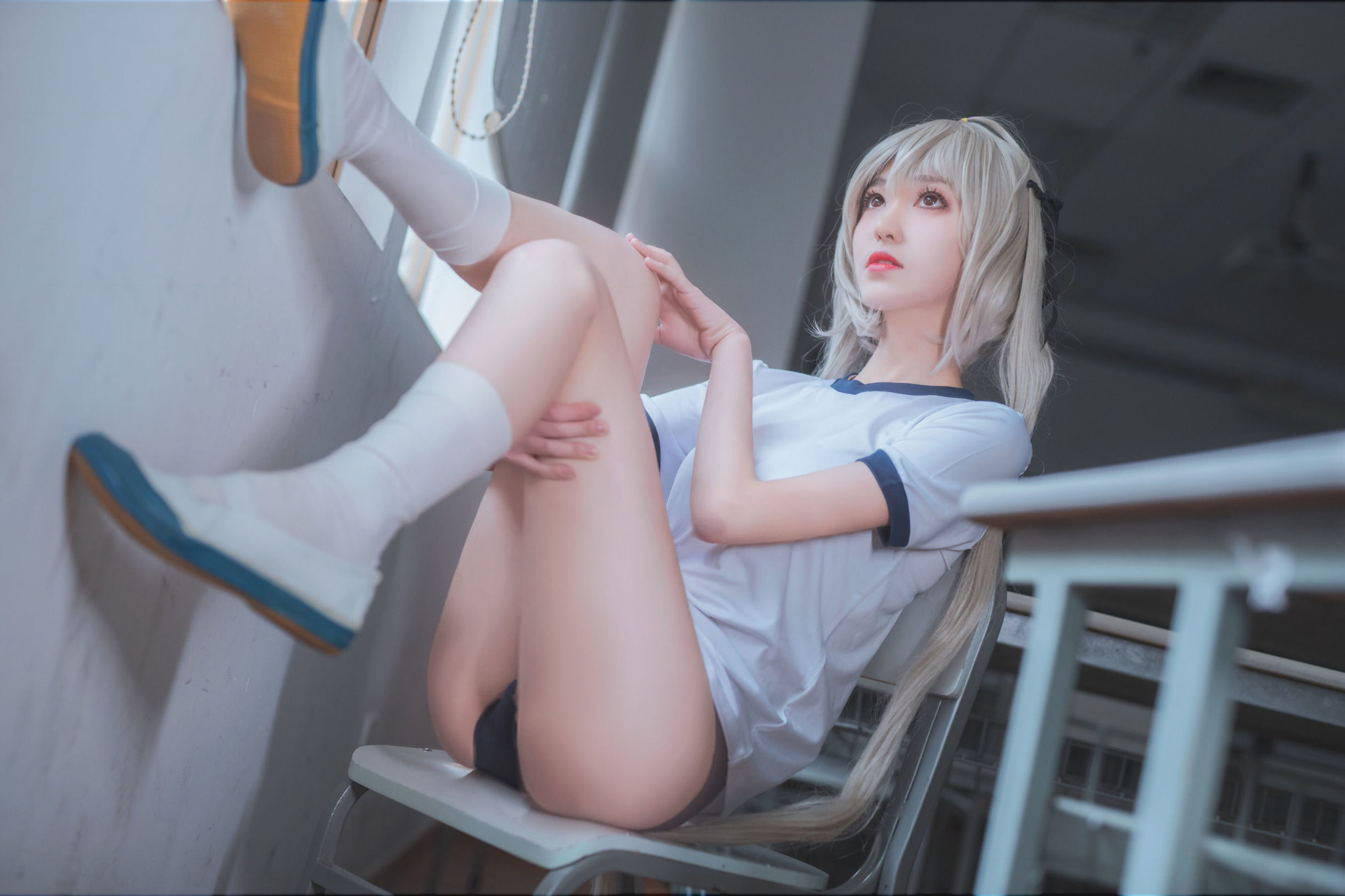 Anime blogger Nan Tao Momoko Kasugano Sora gym suit