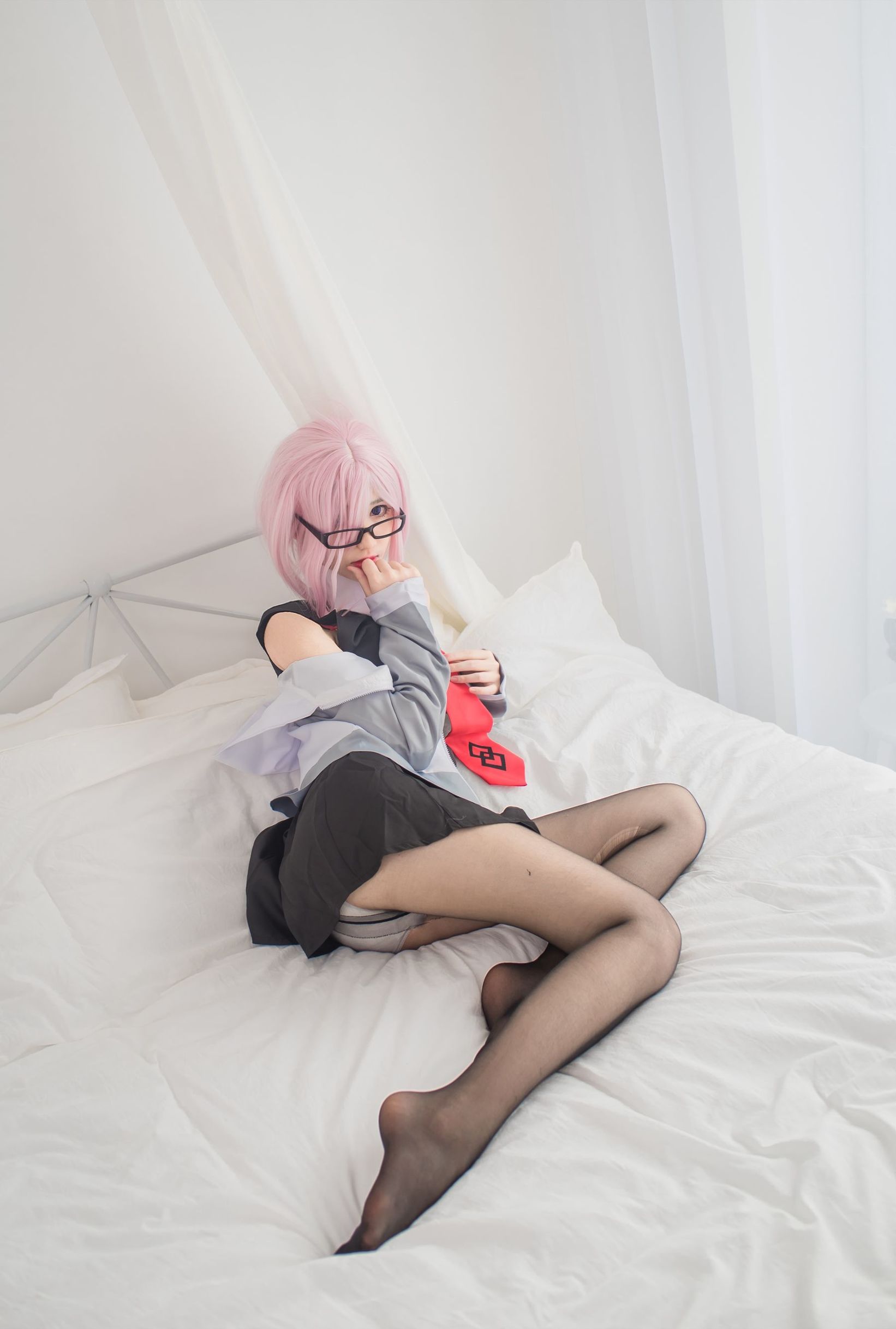 アニメブロガーのナンタオ・モモコのマシュ制服